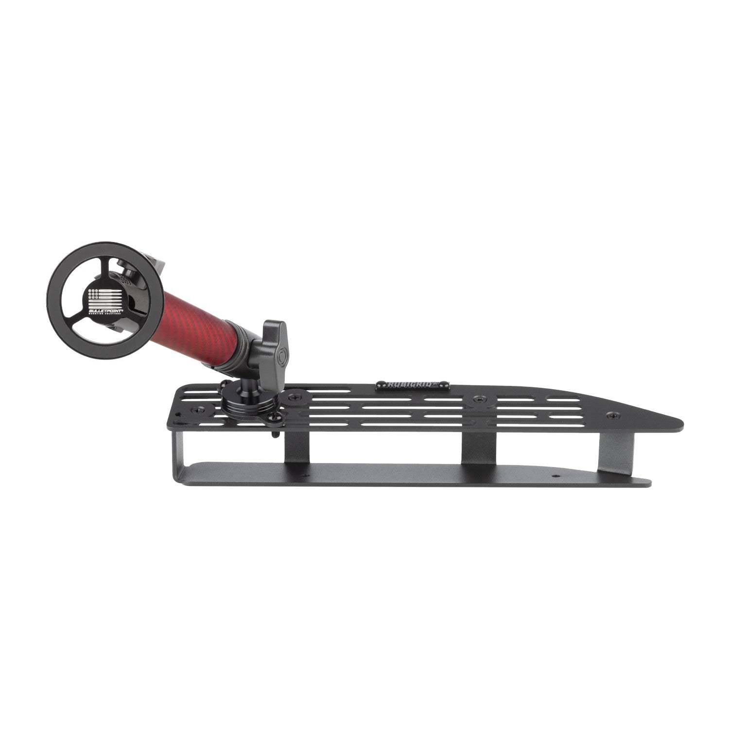 RubiGrid® 2022+ GMC Sierra + Chevrolet Silverado Dash Mount 13.4" Screen with Red Arms