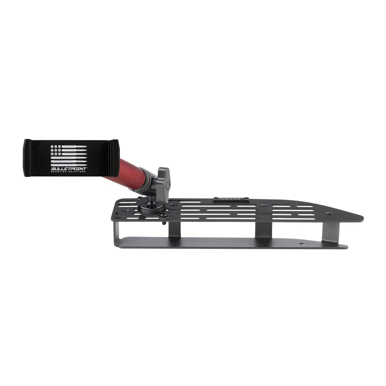 RubiGrid® 2022+ GMC Sierra + Chevrolet Silverado Dash Mount 13.4" Screen with Red Arms