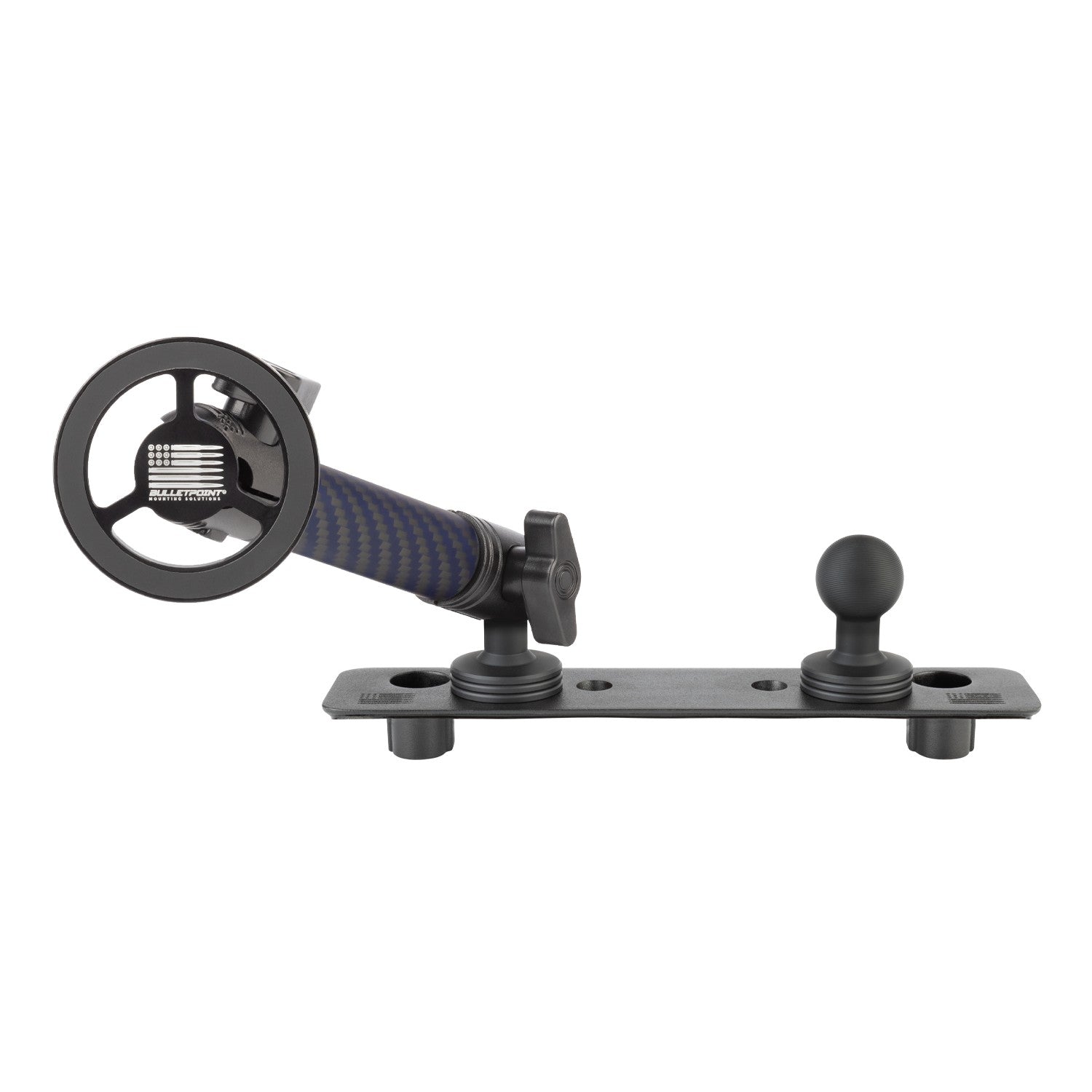 2013-2018 RAM Truck & 2019-2024 RAM 1500 Classic Dual 20mm Ball Metal Dash Mount with Single Phone Holder