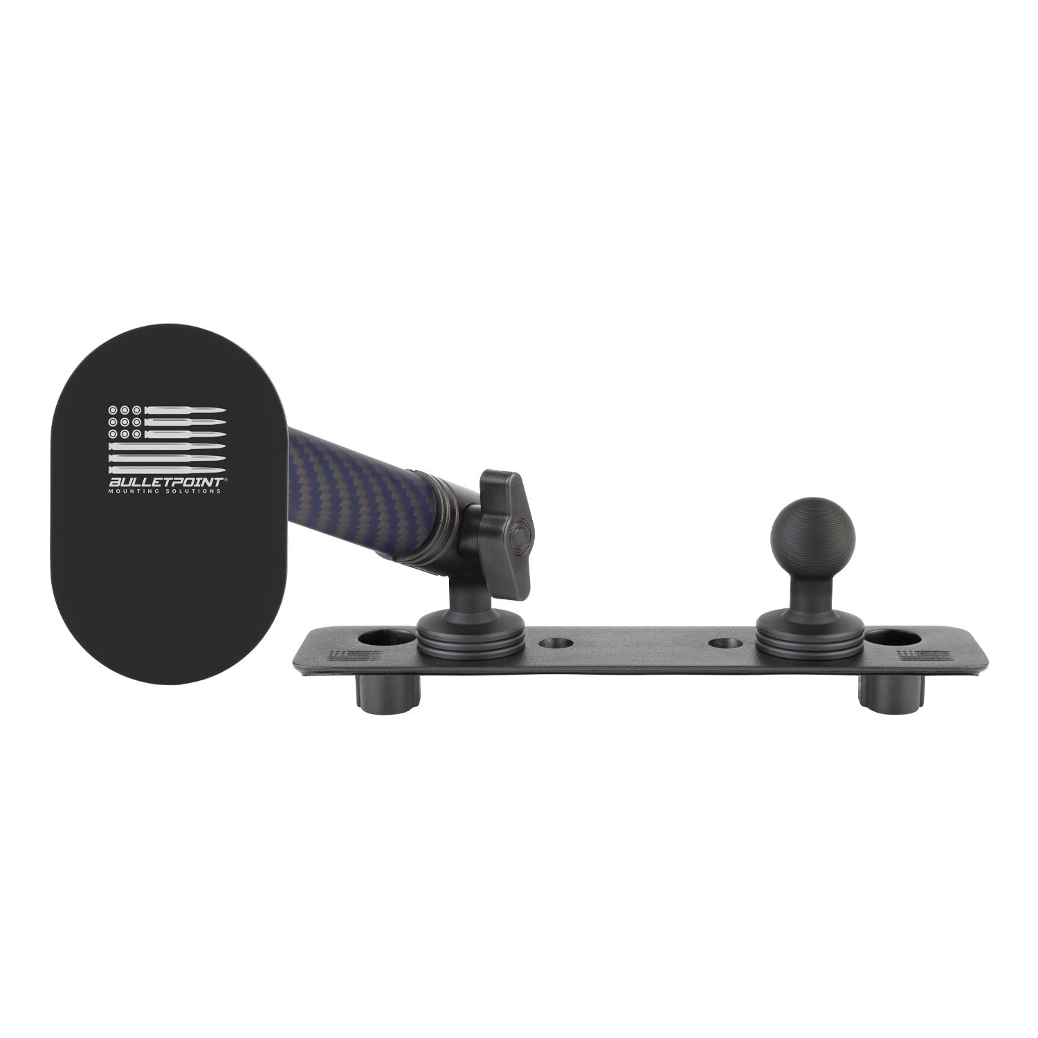 2013-2018 RAM Truck & 2019-2024 RAM 1500 Classic Dual 20mm Ball Metal Dash Mount with Single Phone Holder