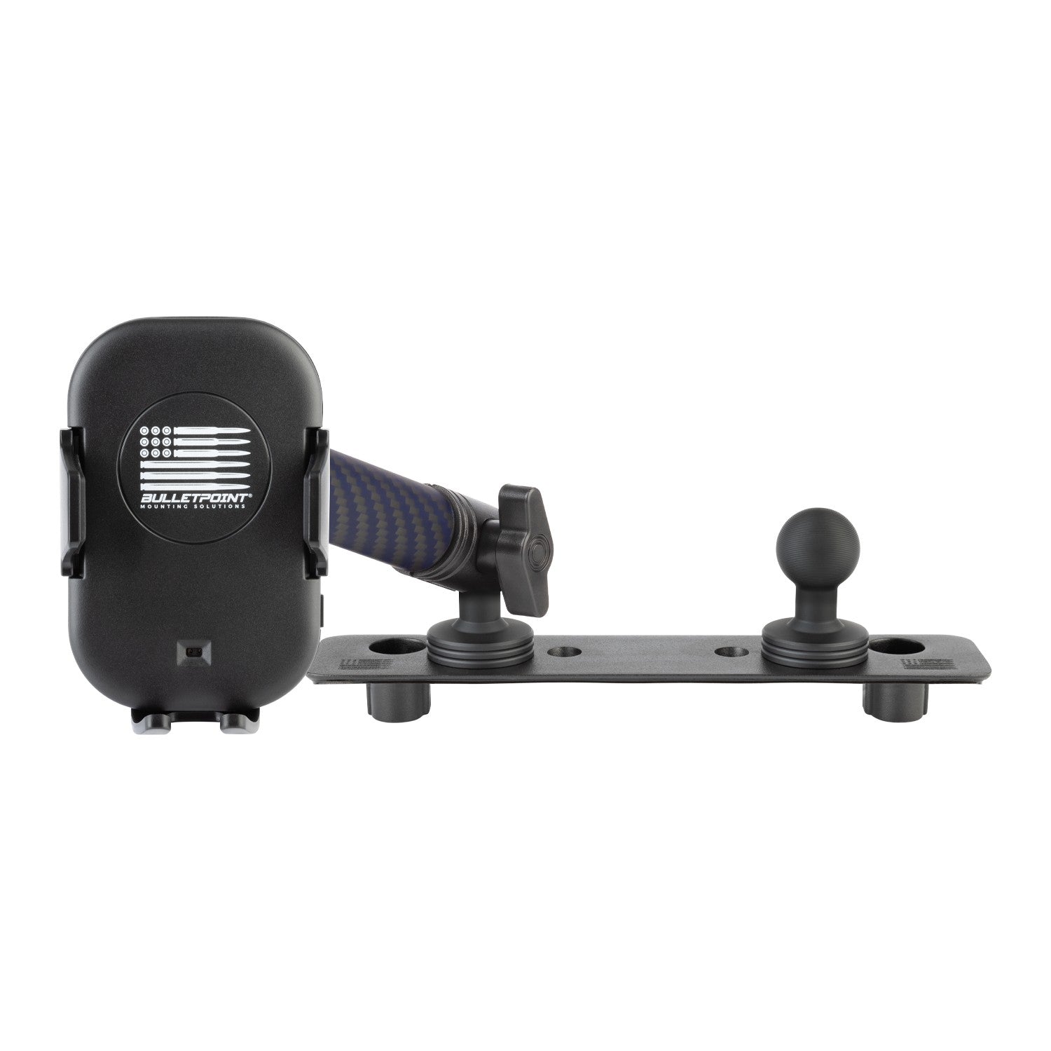 2013-2018 RAM Truck & 2019-2024 RAM 1500 Classic Dual 20mm Ball Metal Dash Mount with Single Phone Holder