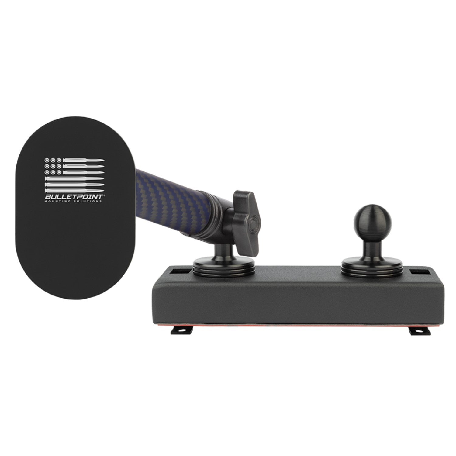 2019+ RAM Truck Dual 20mm Ball Metal Dash Mount with Single Phone Holder