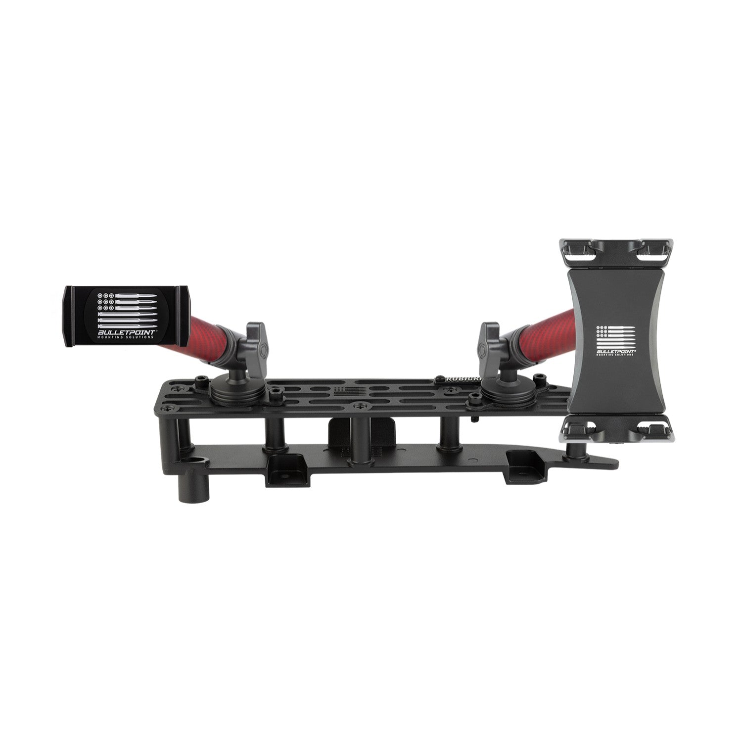 RubiGrid® 2022+ GMC Sierra + Chevrolet Silverado Dash Mount 13.4" Screen with Red Arms