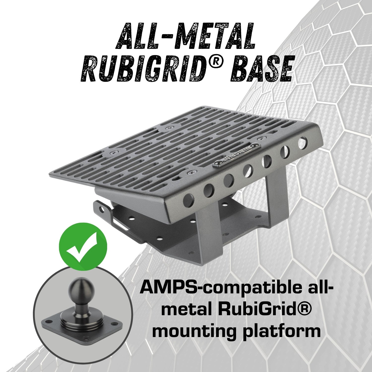 RubiGridยฎ 2022+ RAM ProMaster Phone Holder Multi-Device Dash Mount
