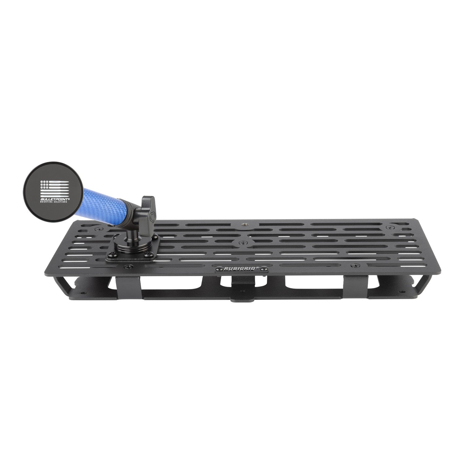 RubiGrid® 2023+ Ford Super Duty Dash Mount Phone + Device Holder with Blue Arms