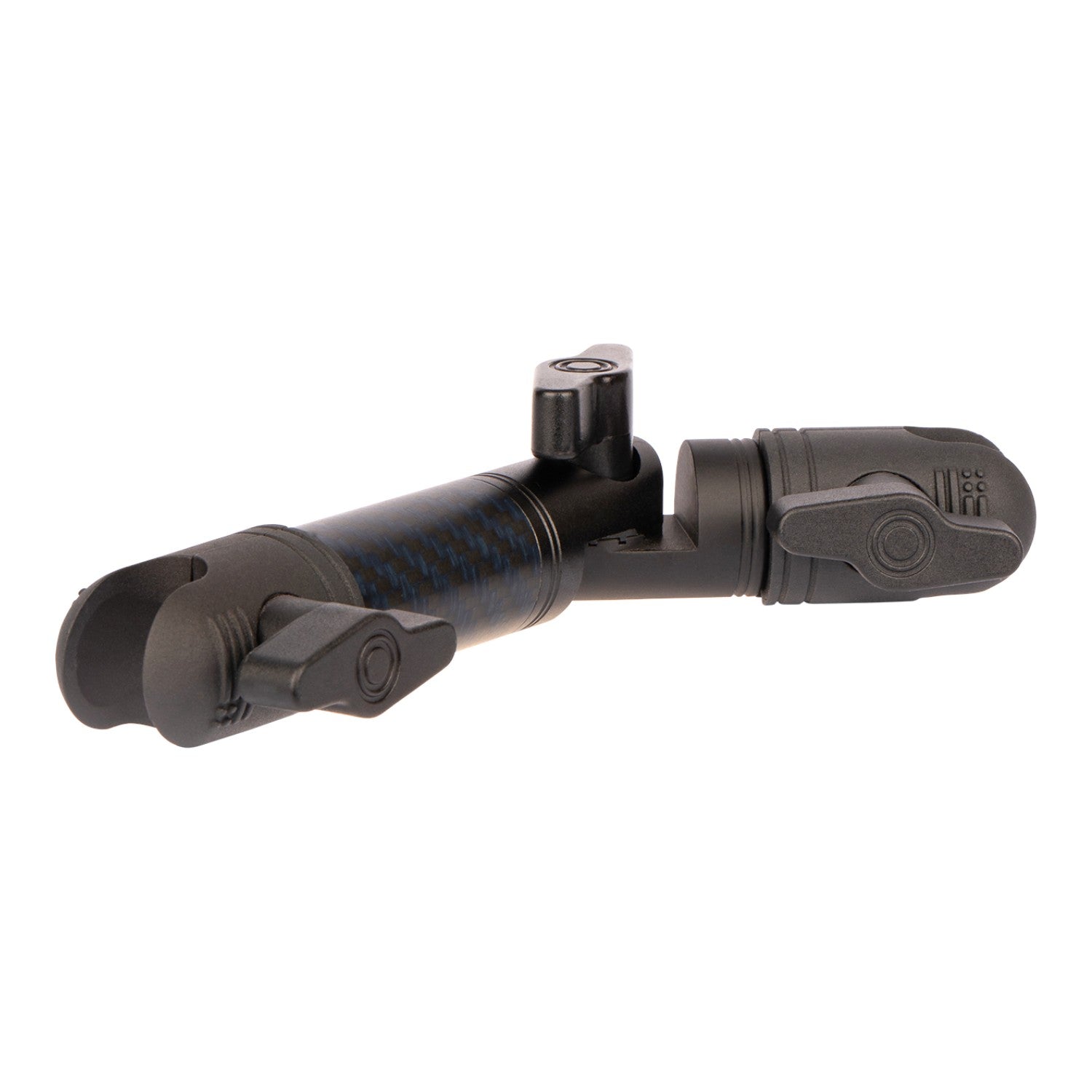 Locking Adjustable Carbon Fiber + Kevlar Mounting Arms with Articulating Joint (various sizes)