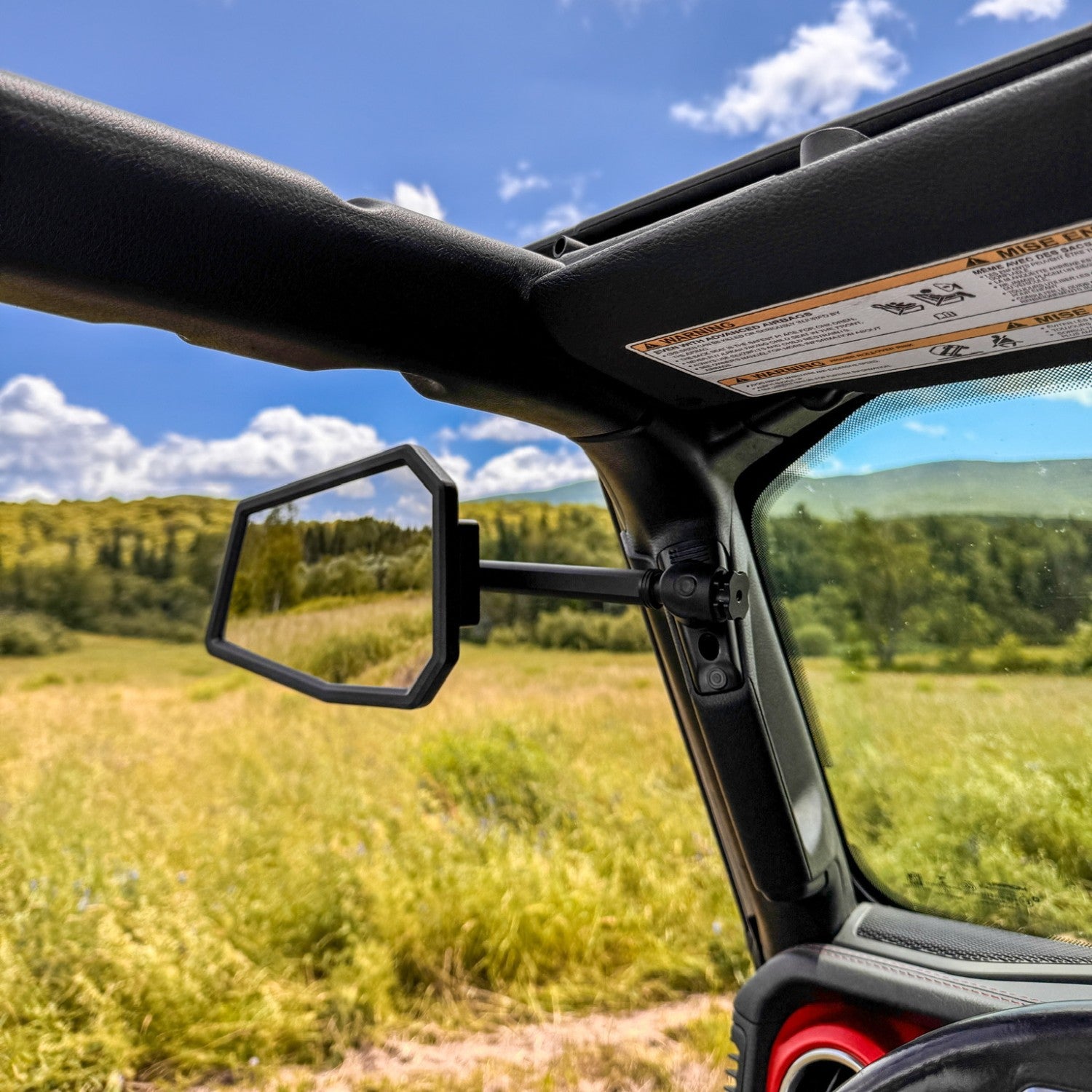 A-Pillar Side Mirrors for 2018-2023 Jeep Wrangler JL & 2020-2023 Jeep Gladiator - Pair of 2