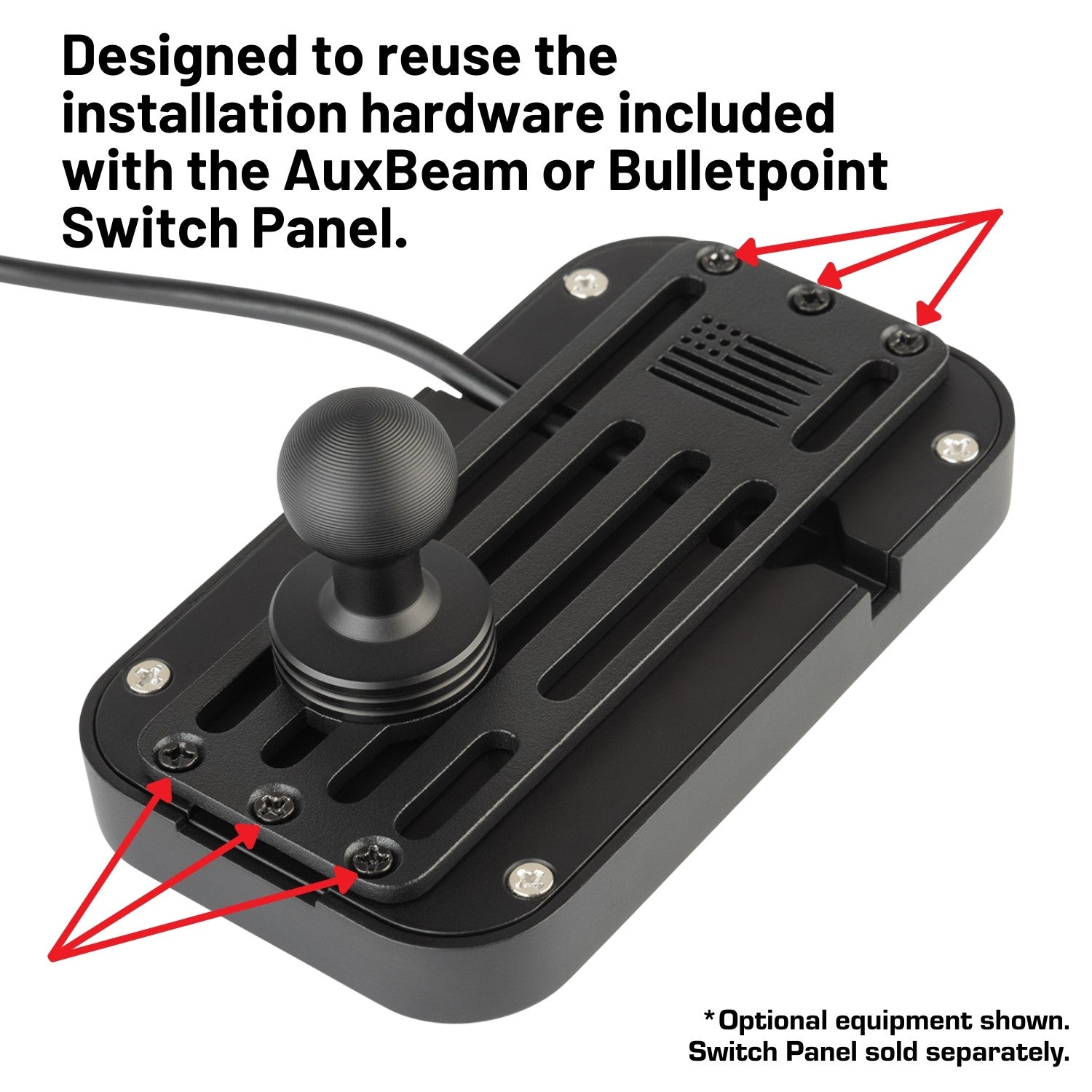2018-2023 Jeep Wrangler JL + 2020-2023 Jeep Gladiator A-Pillar Grab Bar Mount with 8-Circuit Switch Panel Bundle