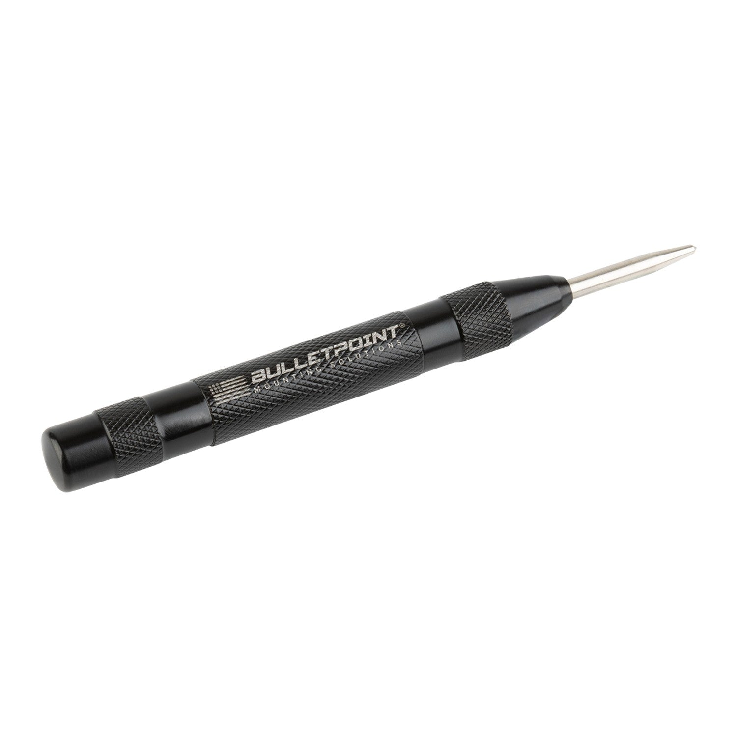 Bulletpoint Steel Spring-Loaded Automatic Center Punch Tool with Knurled Body for Installation