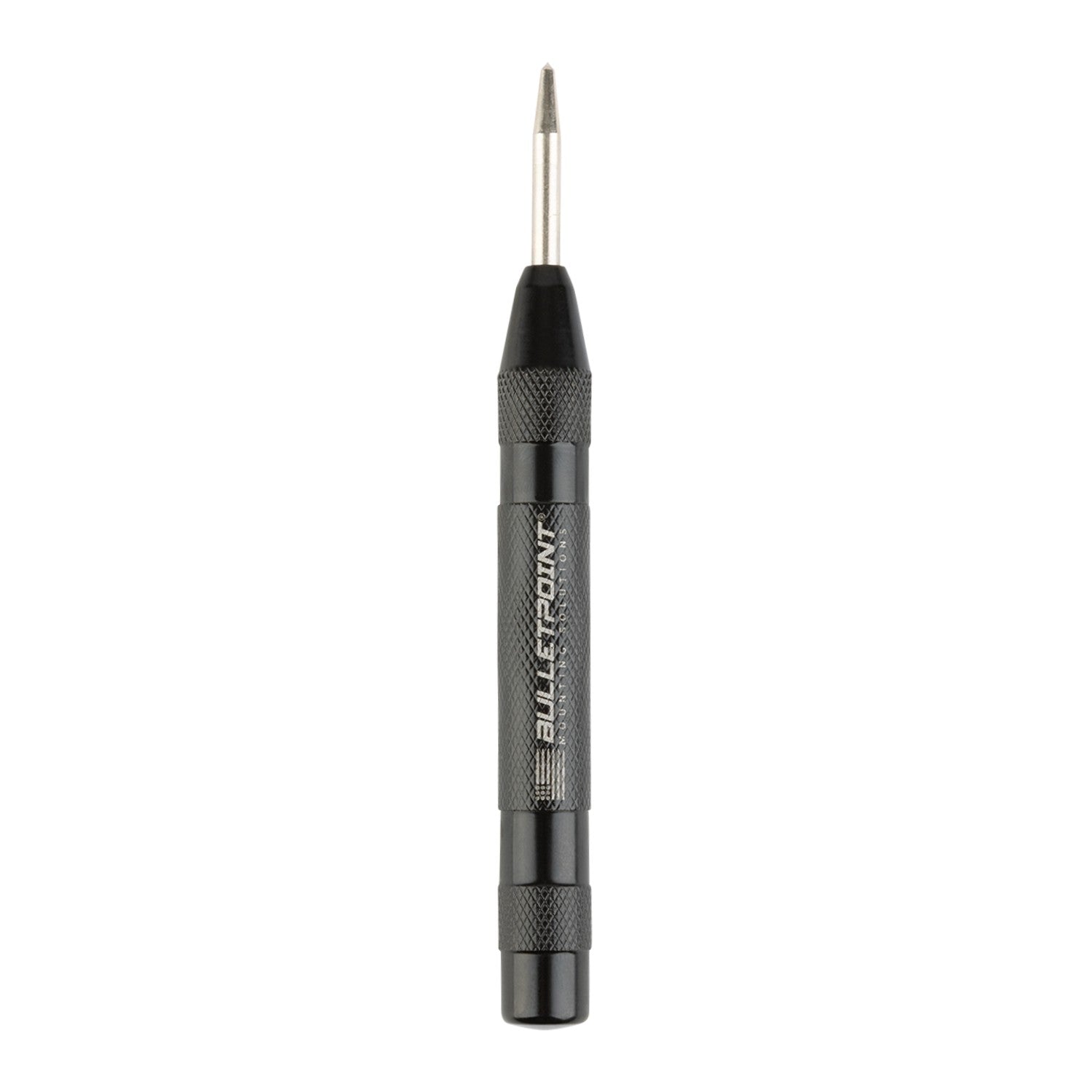 Bulletpoint Steel Spring-Loaded Automatic Center Punch Tool with Knurled Body for Installation