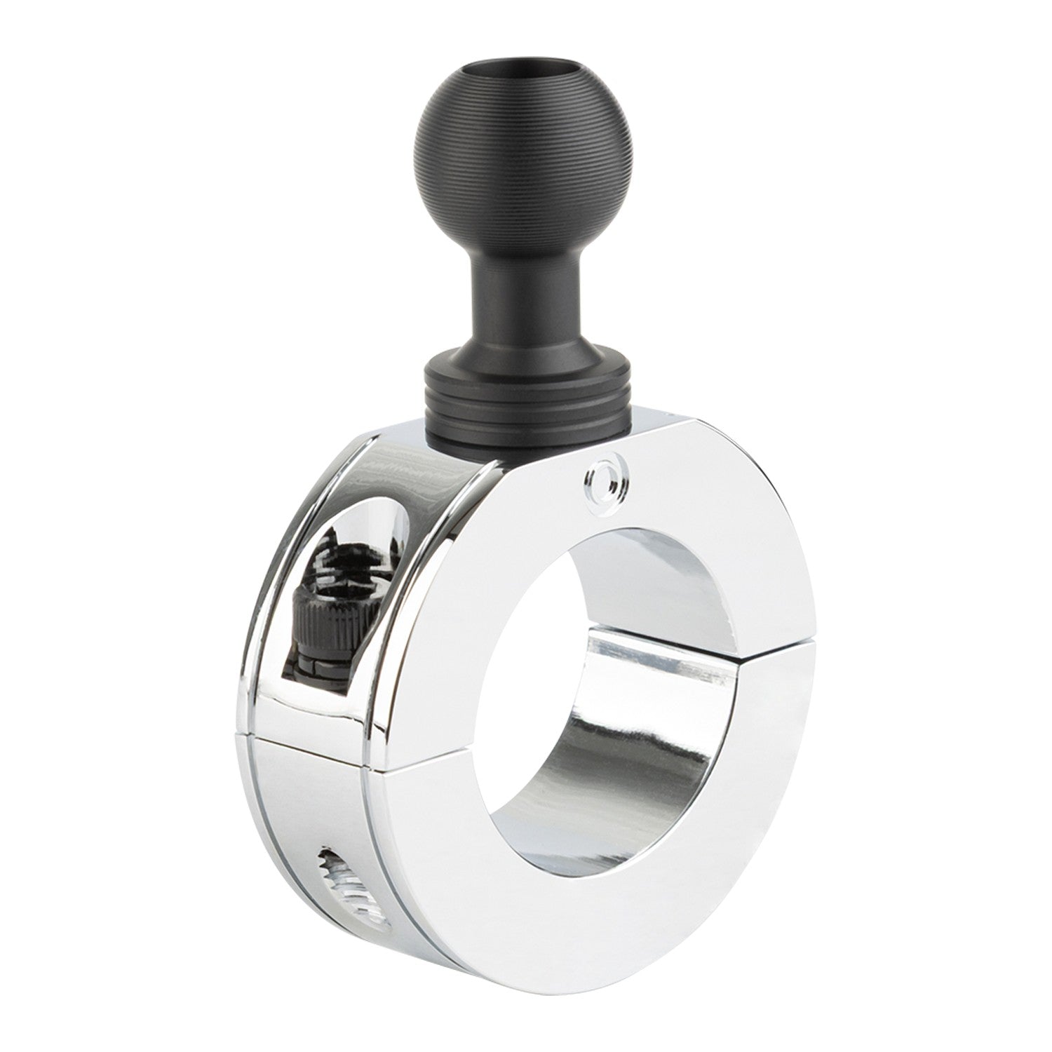 Chrome Bar Clamp Mounts with 20mm Ball (various sizes)