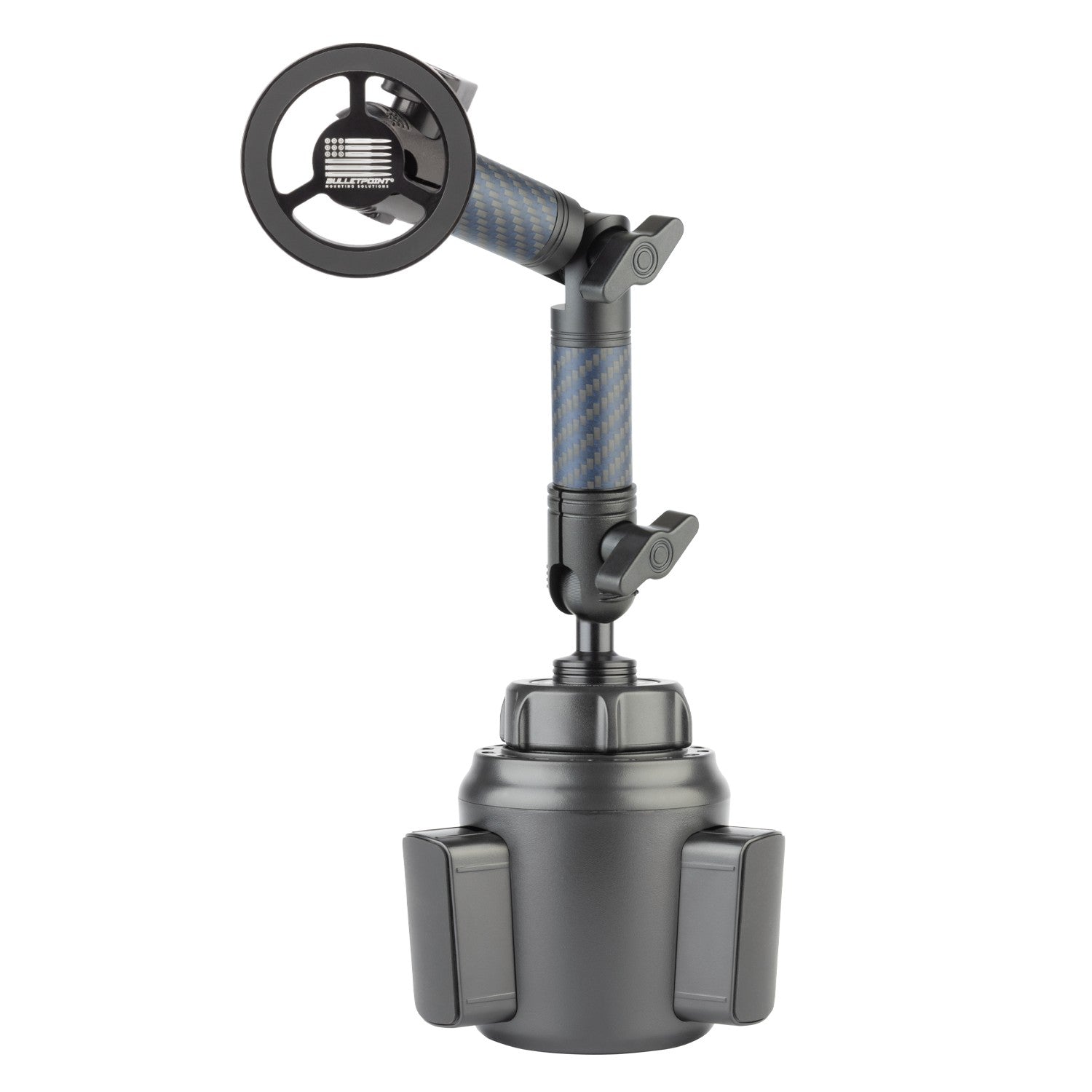 MagSafe Phone Holder with Articulating Mounting Arm + Cup Holder Mount