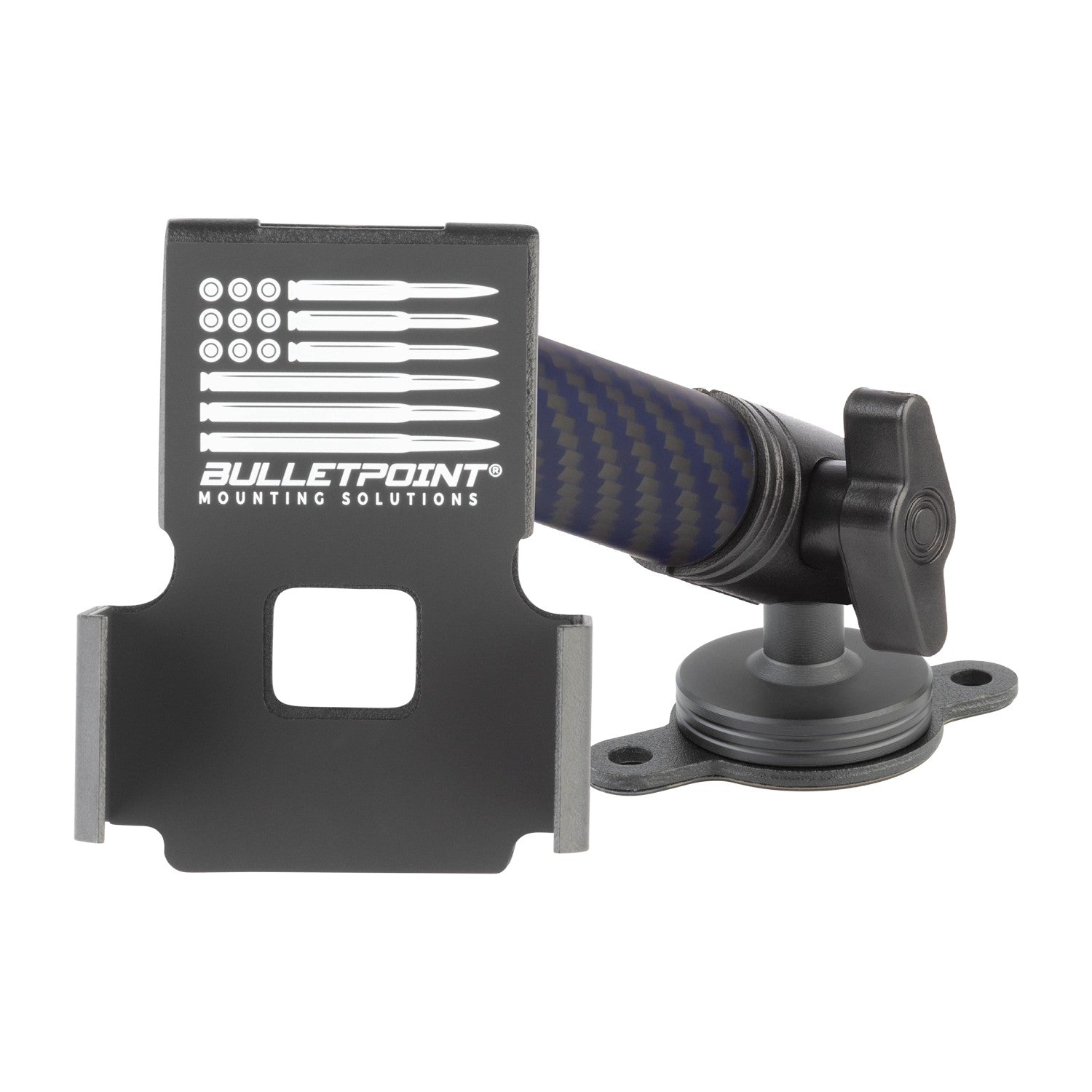 2-Hole AMPS Ball + 4cm Mounting Arm + Device Holder Kit for RubiGrid® Dash Mounts