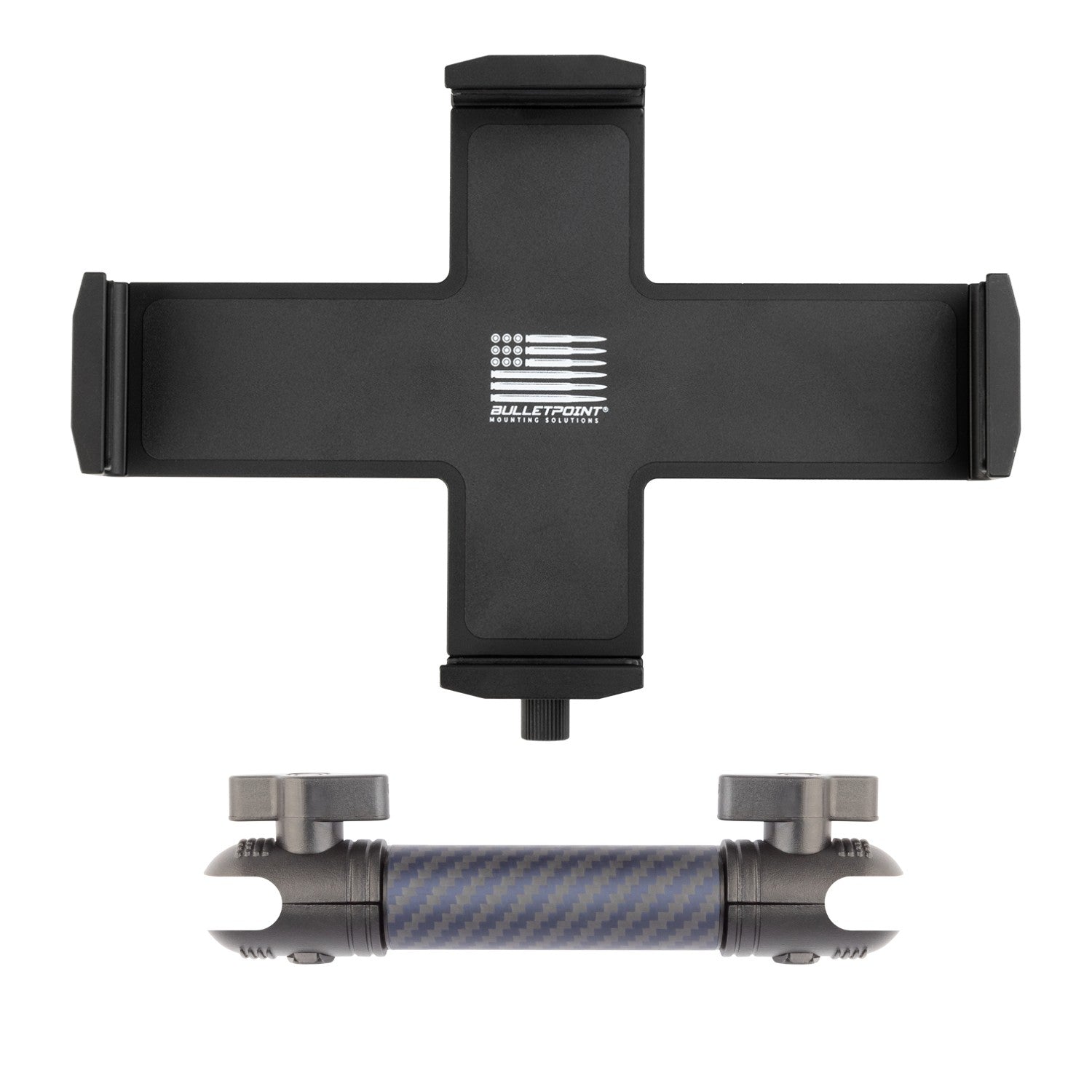 Heavy Duty Aluminum 4-Point Universal Tablet Holder with Integrated 20mm Ball