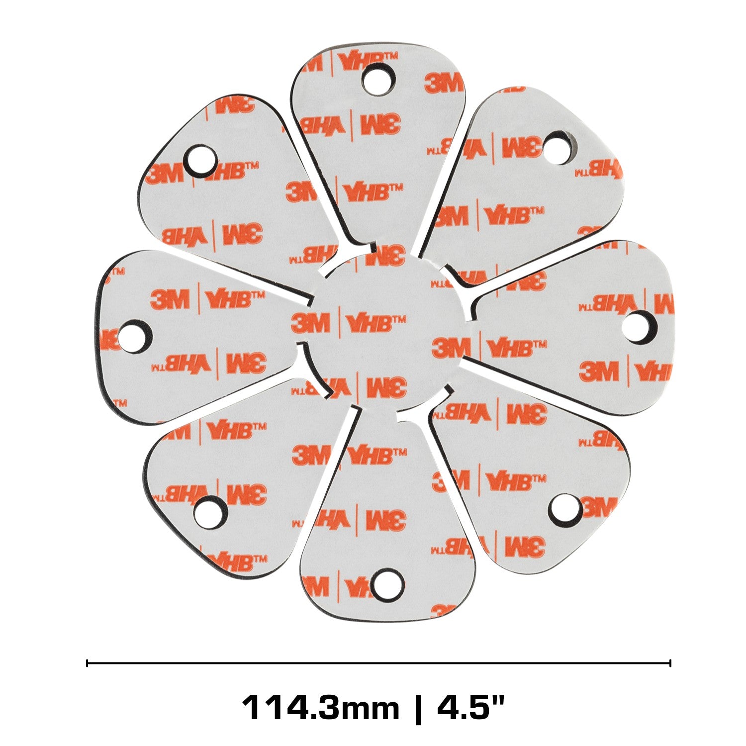 Large 4.5-inch Flex Mount with VHB Adhesive Base - 20mm Connector Nubby Edition