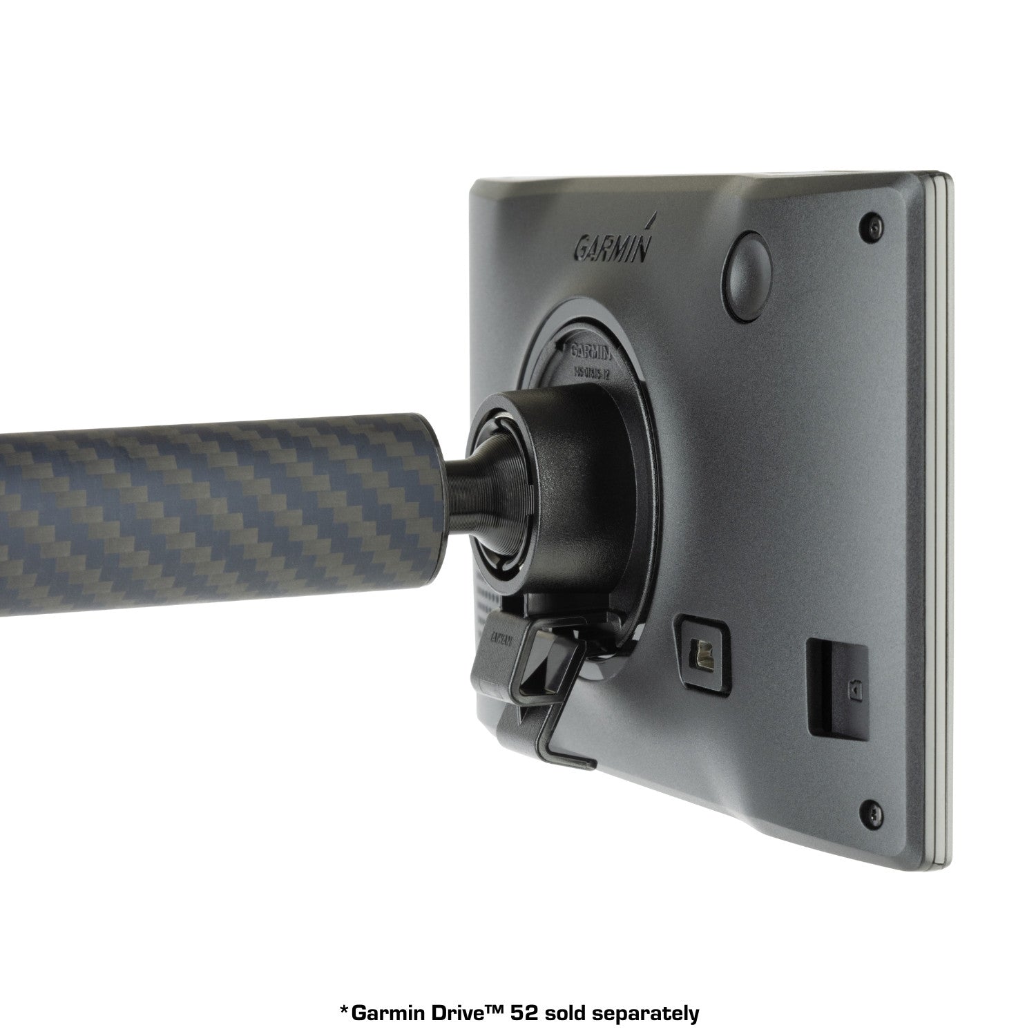 Carbon Fiber/Kevlar Hybrid Mount Arm with 17mm Ball - Compatible with Select GPS, Ipad and Wireless Phone Chargers