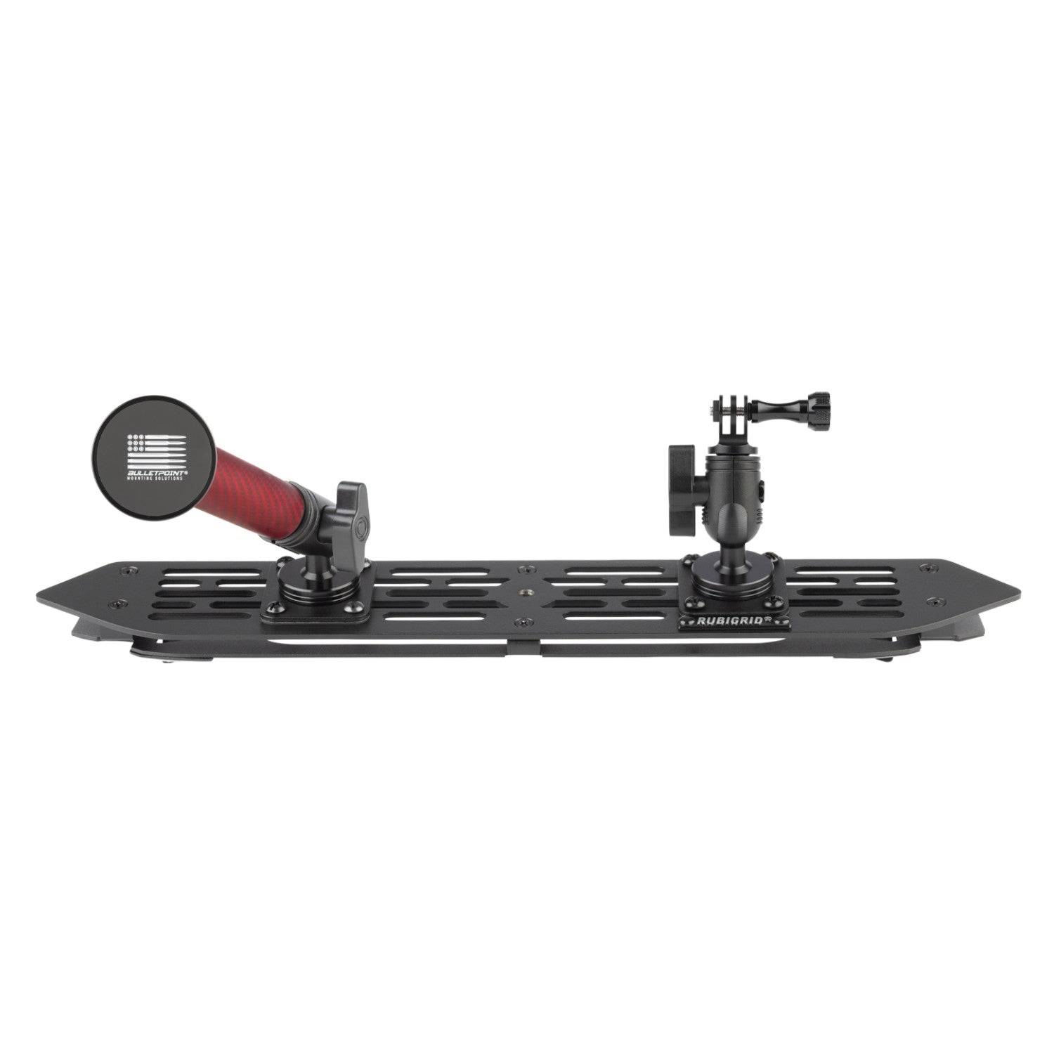RubiGrid® 2018-2023 Jeep Wrangler JL & 2020-2023 Jeep Gladiator Multi-Device Platform Dash Mount with Red Arms