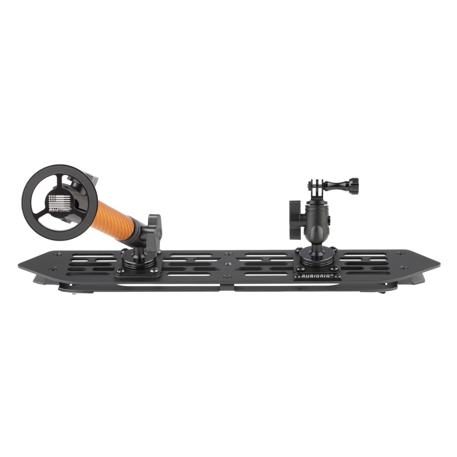 RubiGrid® 2018-2023 Jeep Wrangler JL & 2020-2023 Jeep Gladiator Multi-Device Platform Dash Mount with Orange Arms