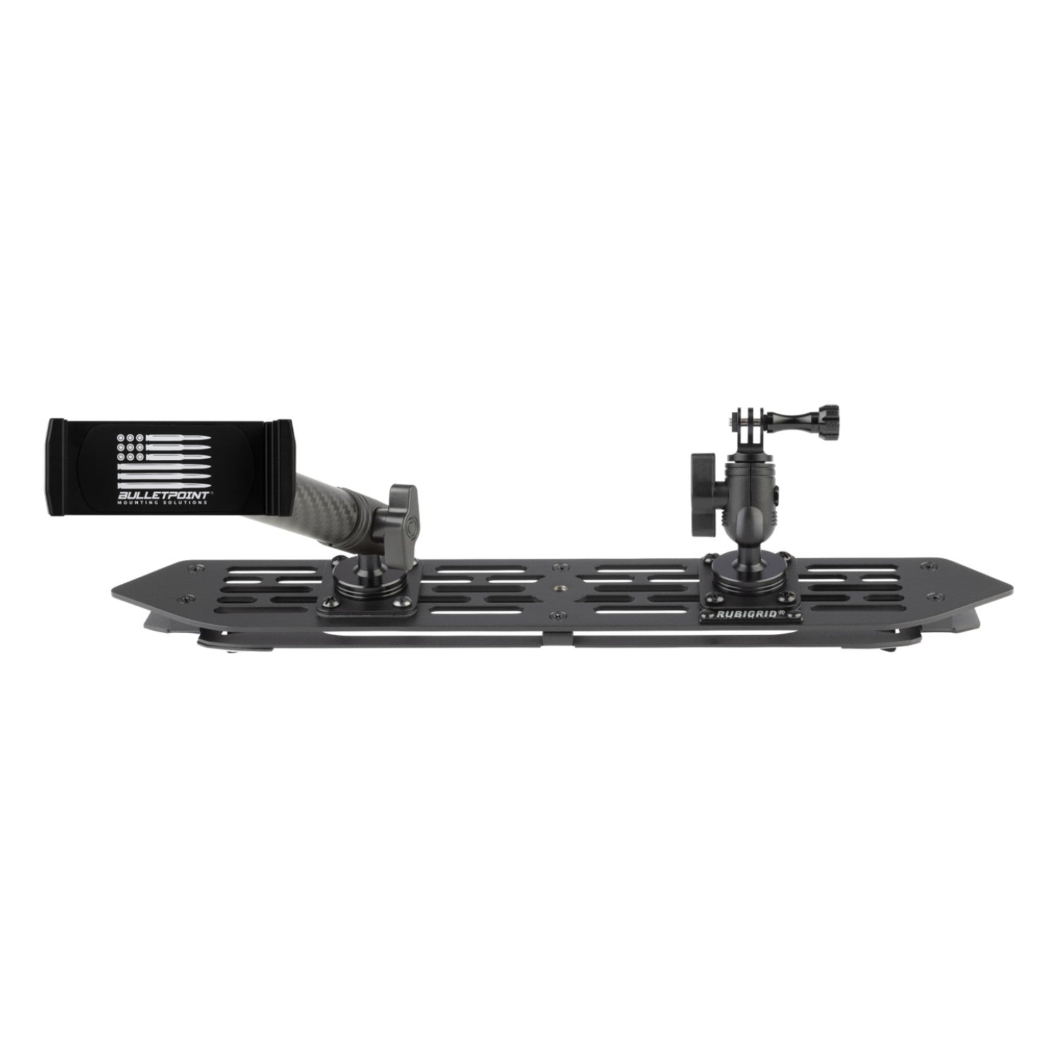 RubiGrid® 2018-2023 Jeep Wrangler JL & 2020-2023 Jeep Gladiator Multi-Device Platform Dash Mount with Black Arms