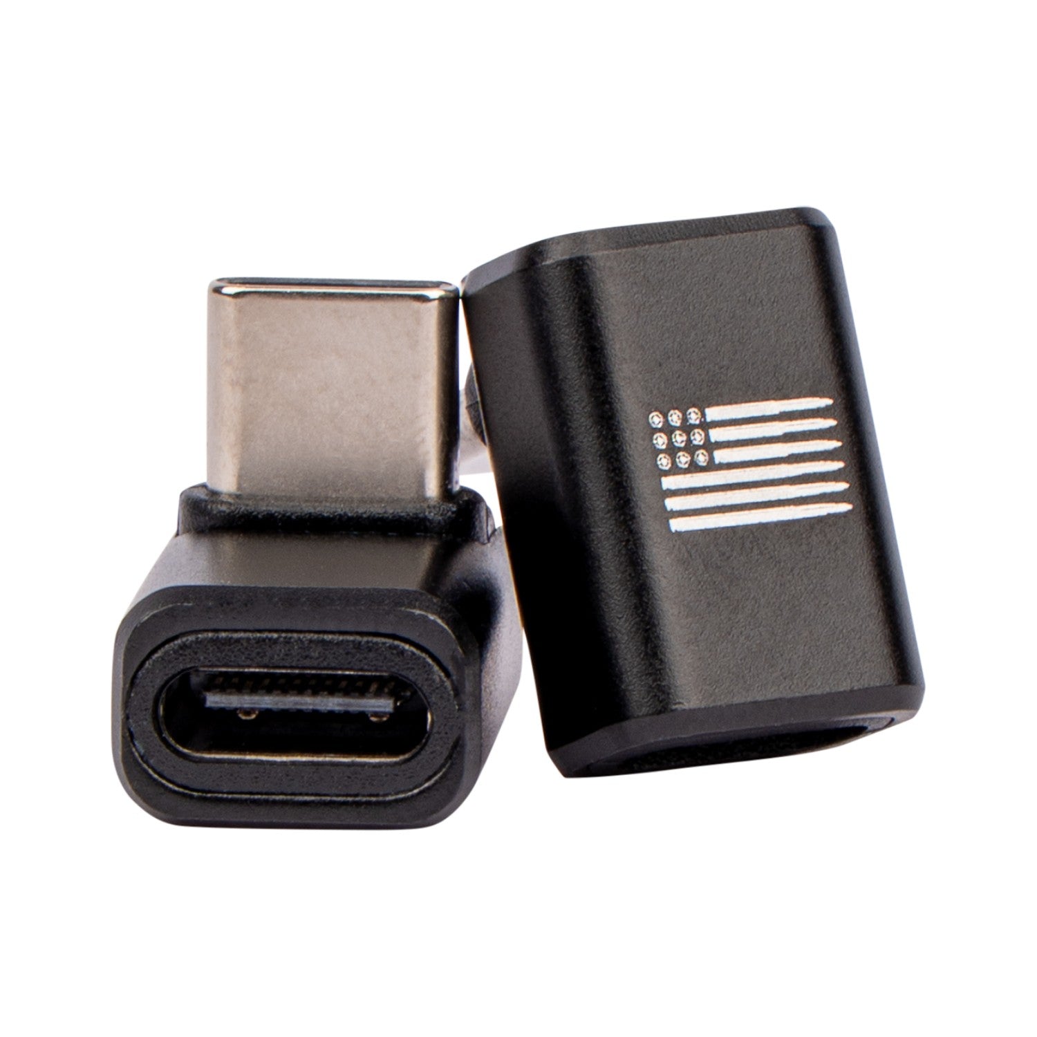 90 Degree USB-C Male to Female Right Angle Adapters