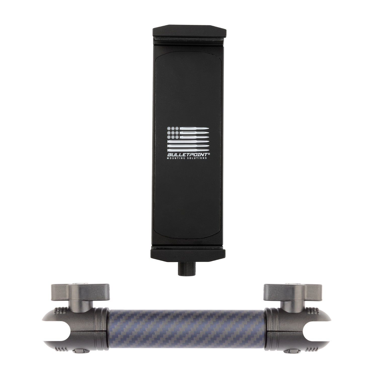 Heavy Duty Aluminum 2-Point Universal Tablet Holder with Integrated 20mm Ball