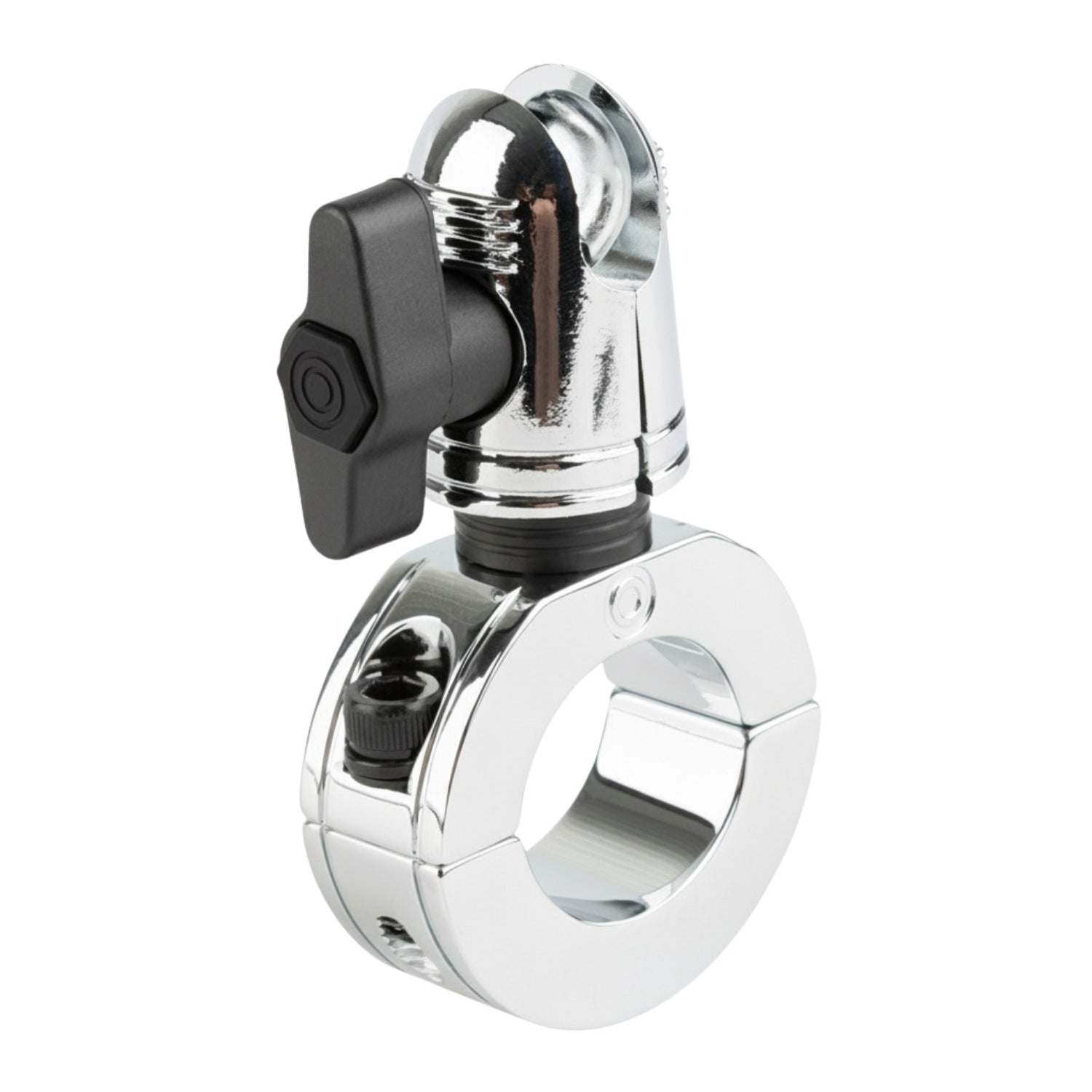 Multi-Size Chrome Bar Clamp with 20mm Connector End compatible with 7/8" to 1.25" Bars