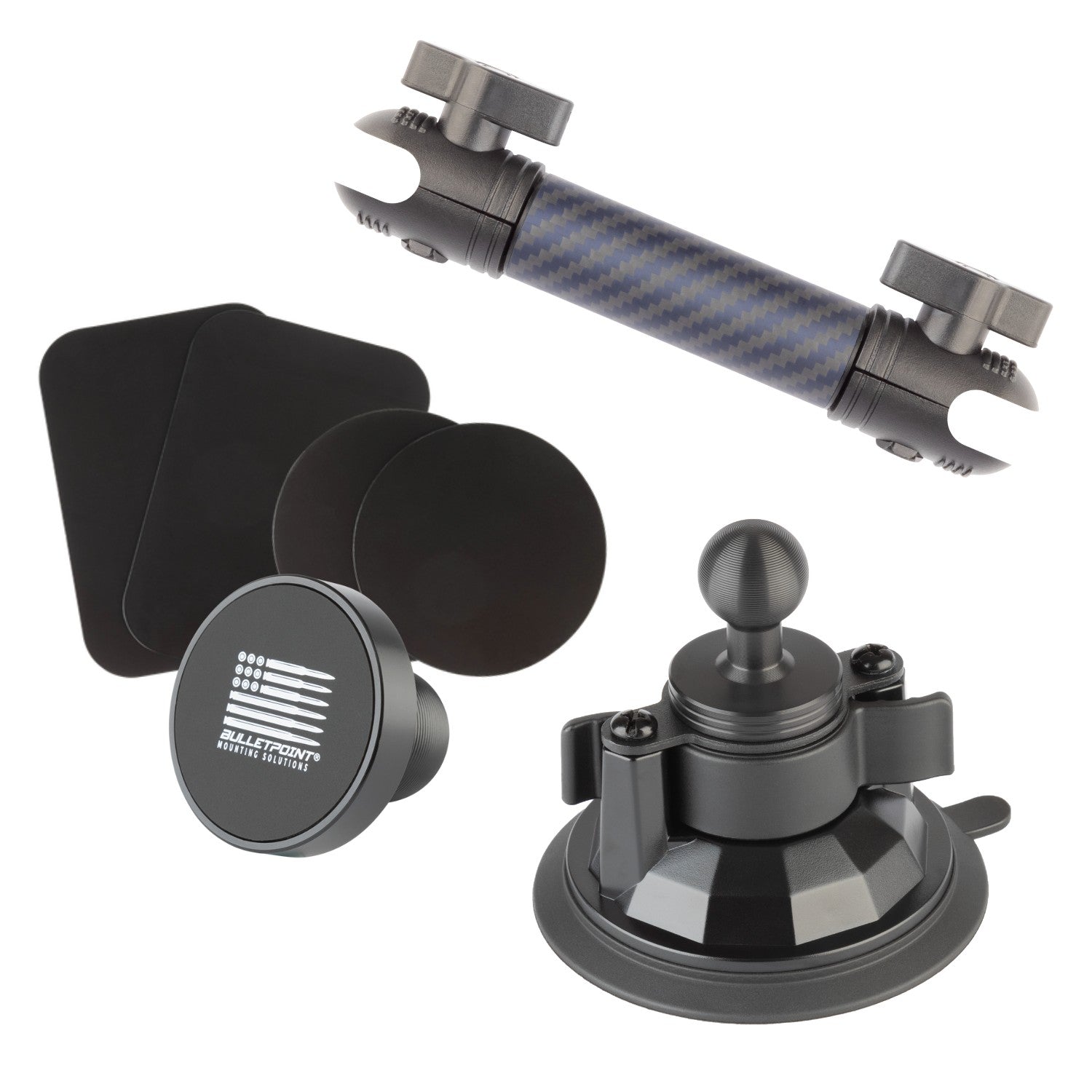 Suction Cup Mount 3.4" Diameter with Integrated 20mm Mounting Ball