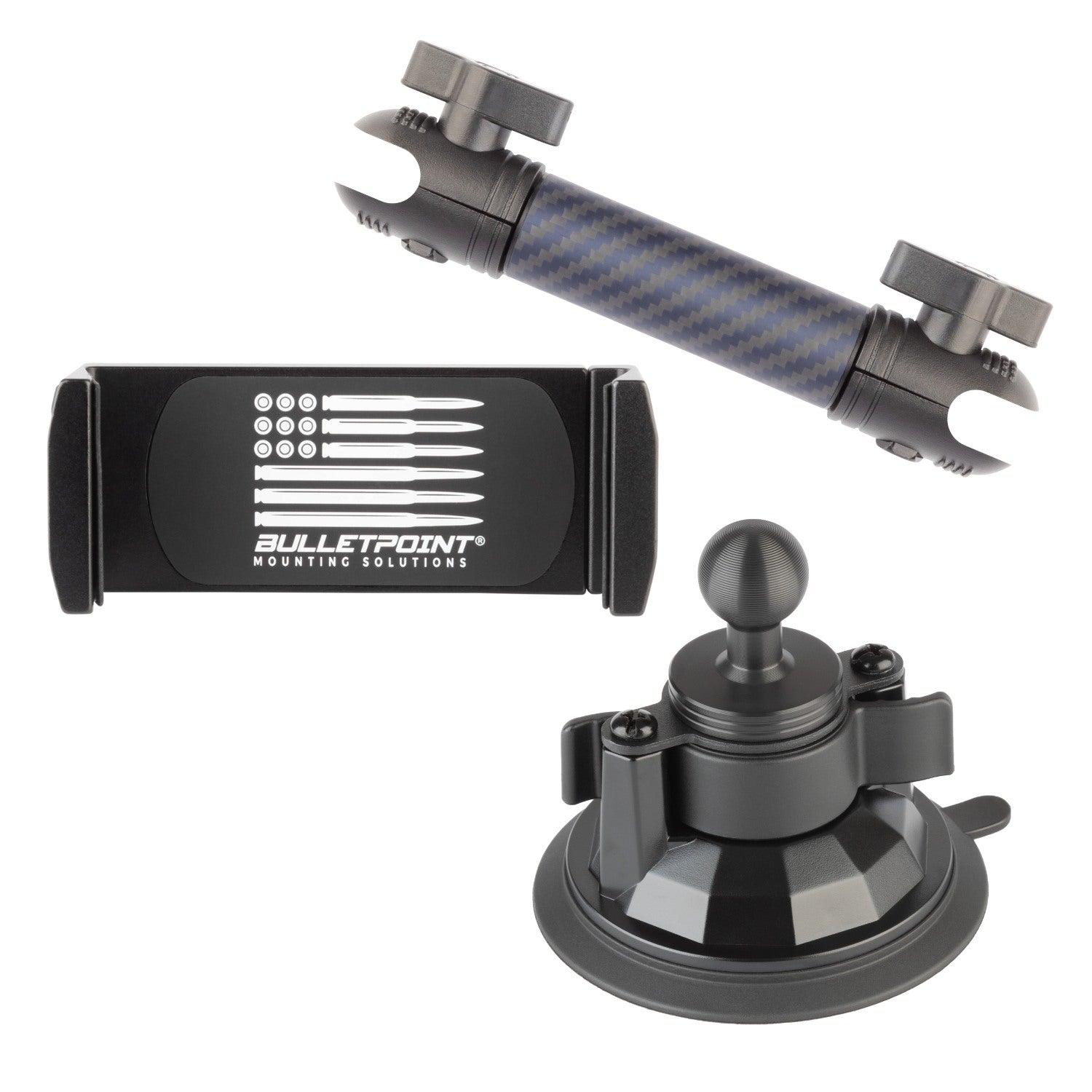 Suction Cup Mount 3.4" Diameter with Integrated 20mm Mounting Ball