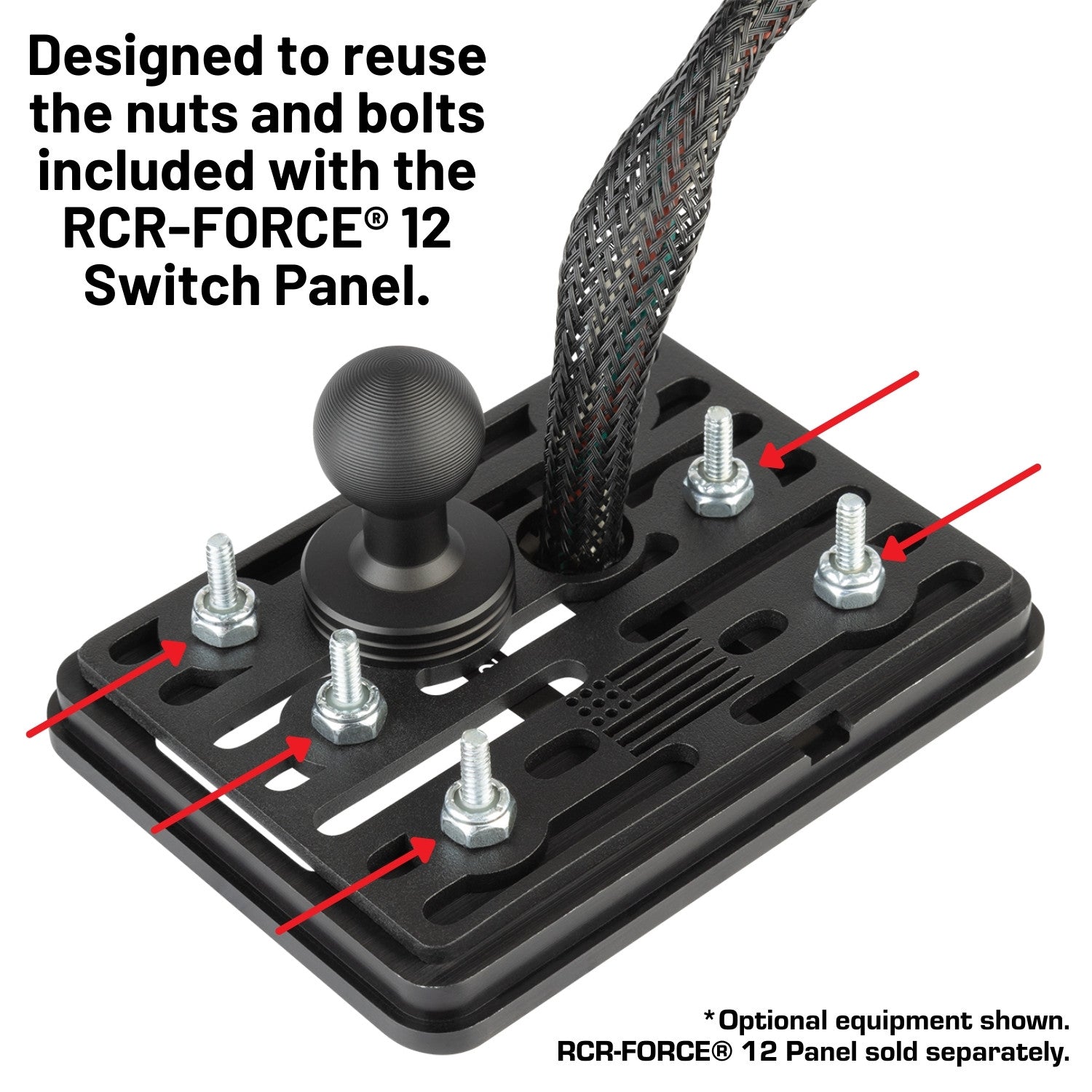 Switch Pros RCR-FORCE 12 Switch Panel Mount with 20mm Ball