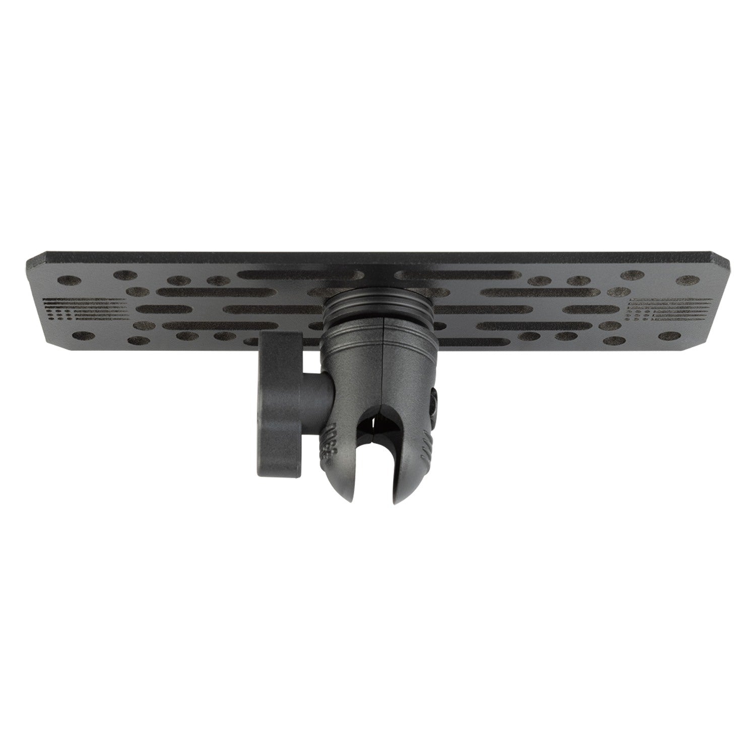 Universal Fish Finder Mount with 20mm Connector End Nubby Edition - Aluminum Marine Device Plate compatible with Garmin / Lowrance / Humminbird / Raymarine