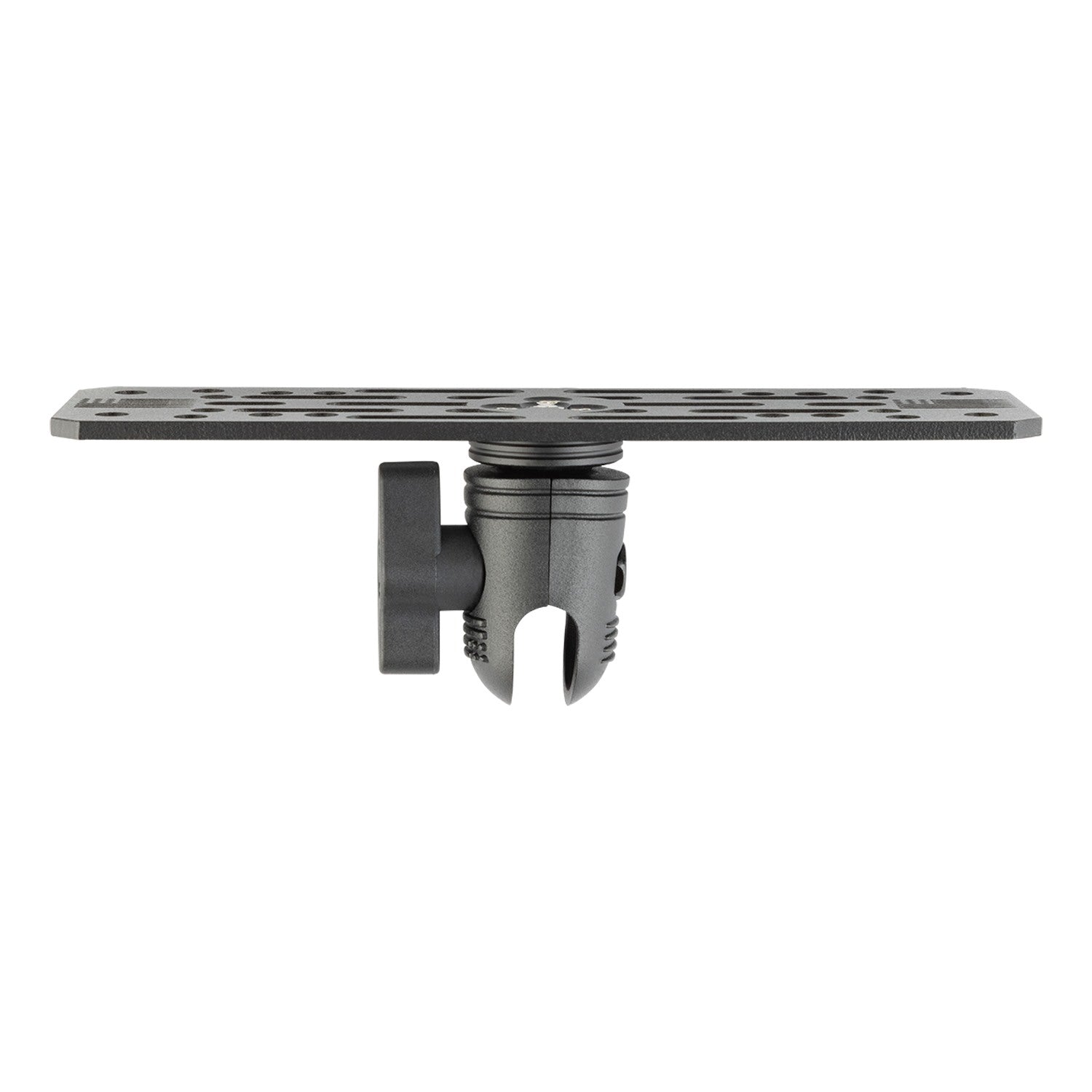 Universal Fish Finder Mount with 20mm Connector End Nubby Edition - Aluminum Marine Device Plate compatible with Garmin / Lowrance / Humminbird / Raymarine