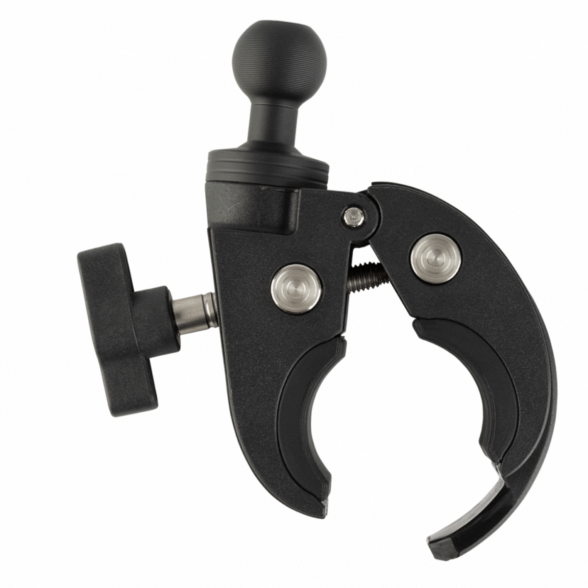 Quick-Adjust Bar Clamp Mount with 20mm Ball - Fits 0.5"-2" Bars