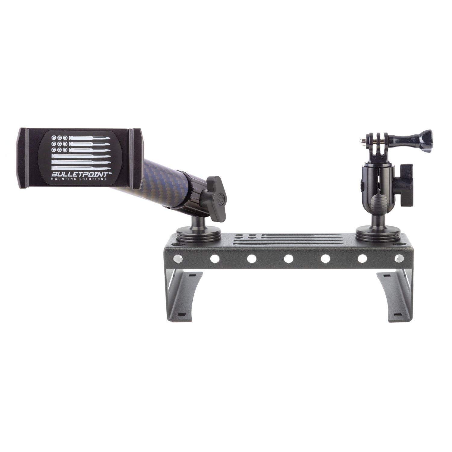 Metal Series 2015-2020 Ford F150 & 2017-2022 F250/F350/450 and 2018-2021 Ford Expedition - Dual 20mm Ball Dash Phone Mount (13th Generation)