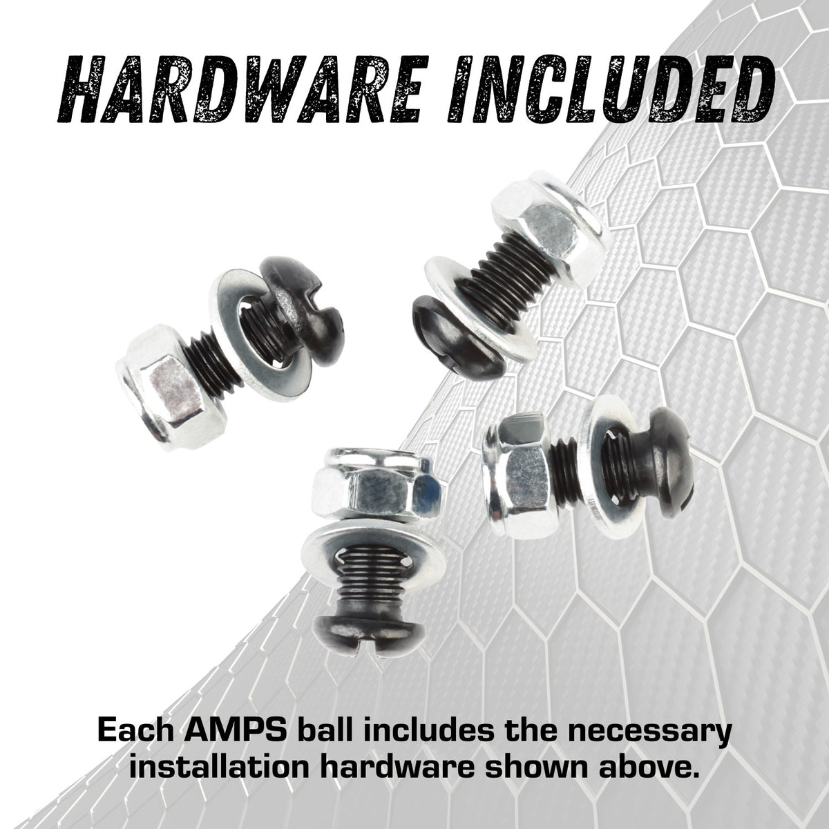 AMPS Compatible Mounting Plate with 1 inch Connector End Nubby Edition