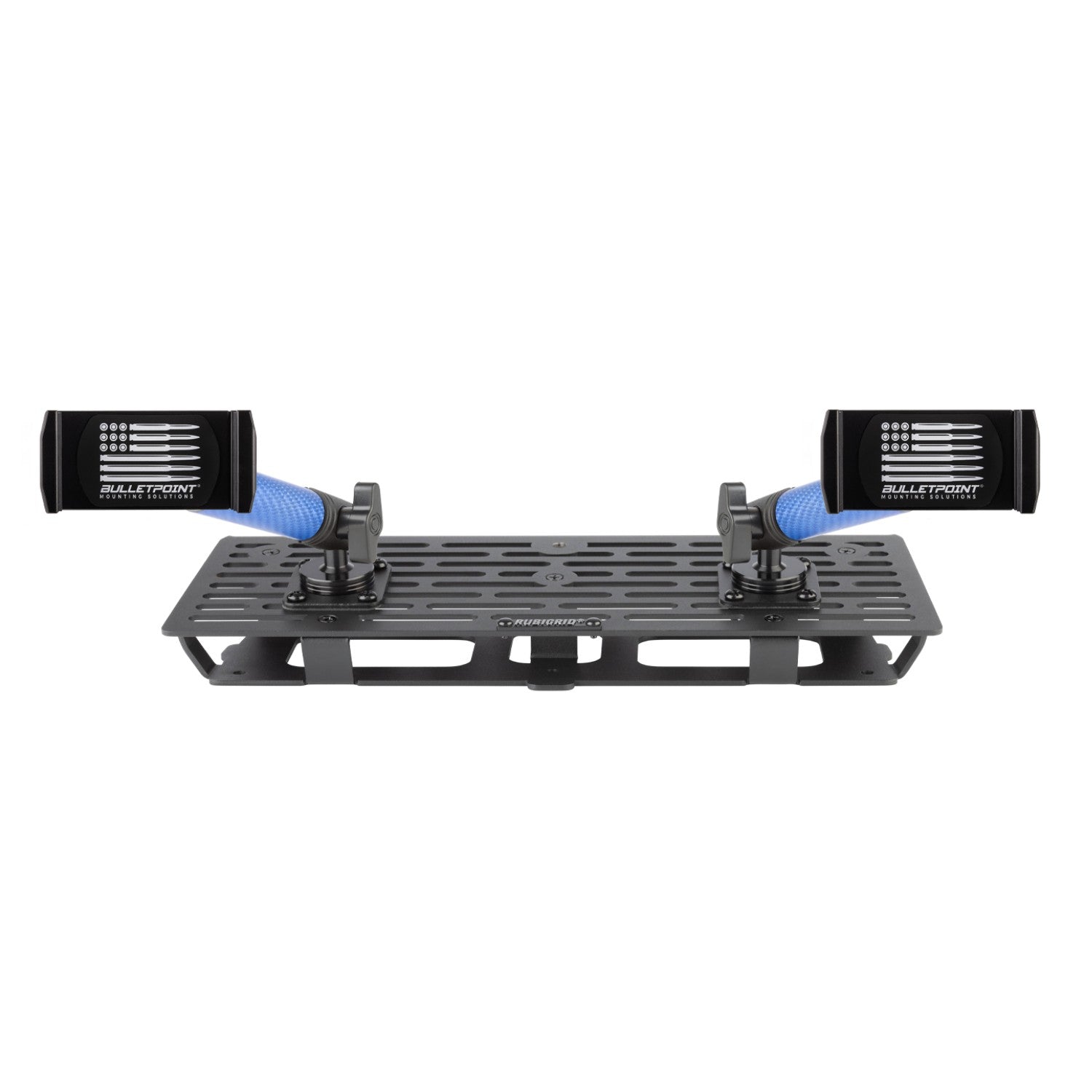 RubiGrid® 2023+ Ford Super Duty Dash Mount Phone + Device Holder with Blue Arms