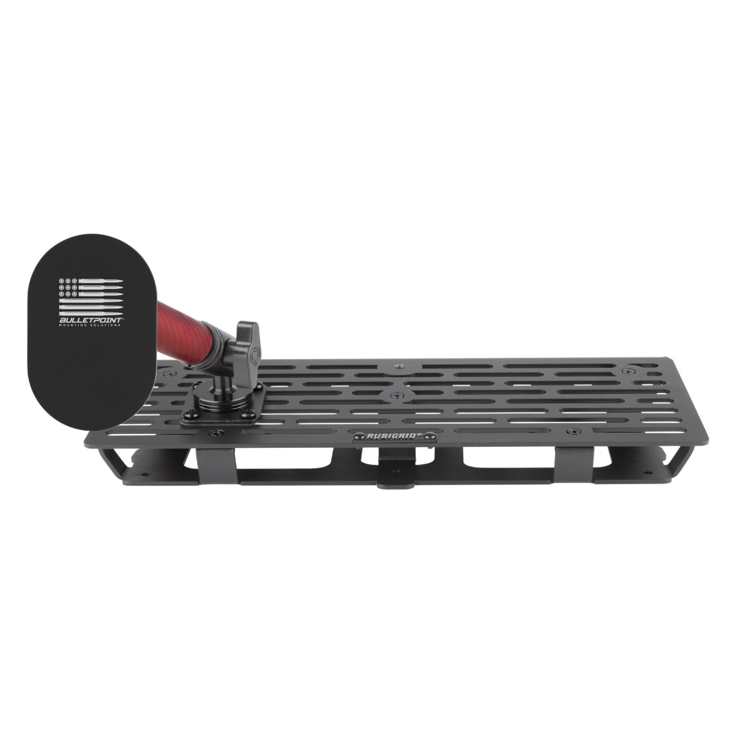 RubiGrid® 2023+ Ford Super Duty Dash Mount Phone + Device Holder with Red Arms