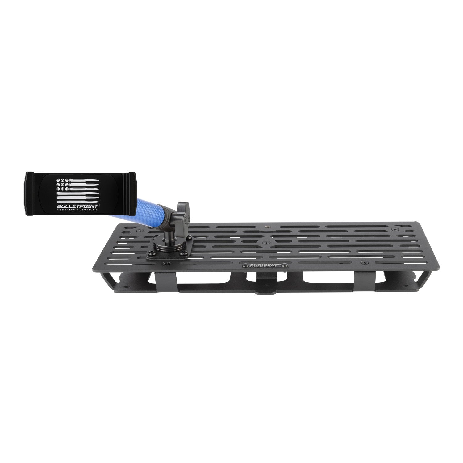 RubiGrid® 2023+ Ford Super Duty Dash Mount Phone + Device Holder with Blue Arms