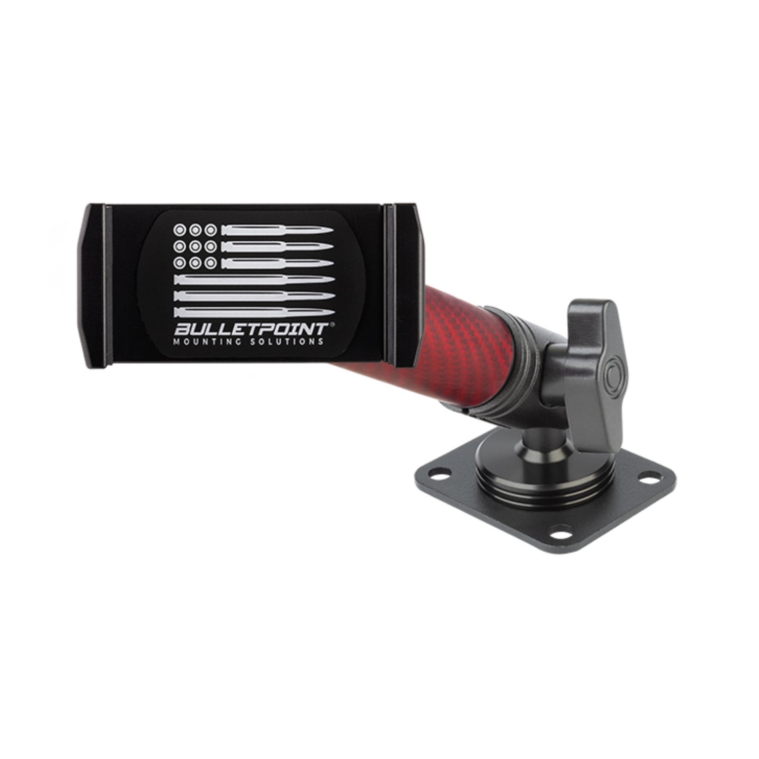 2024+ Jeep Wrangler JL / Gladiator & 2024-2025 Wrangler 4xe Phone Holder Dash Mount with Red Arm