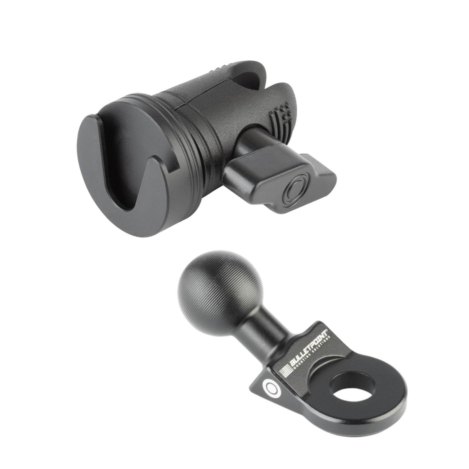 Aluminum Angled Bolt Mount with Integrated 20mm Ball