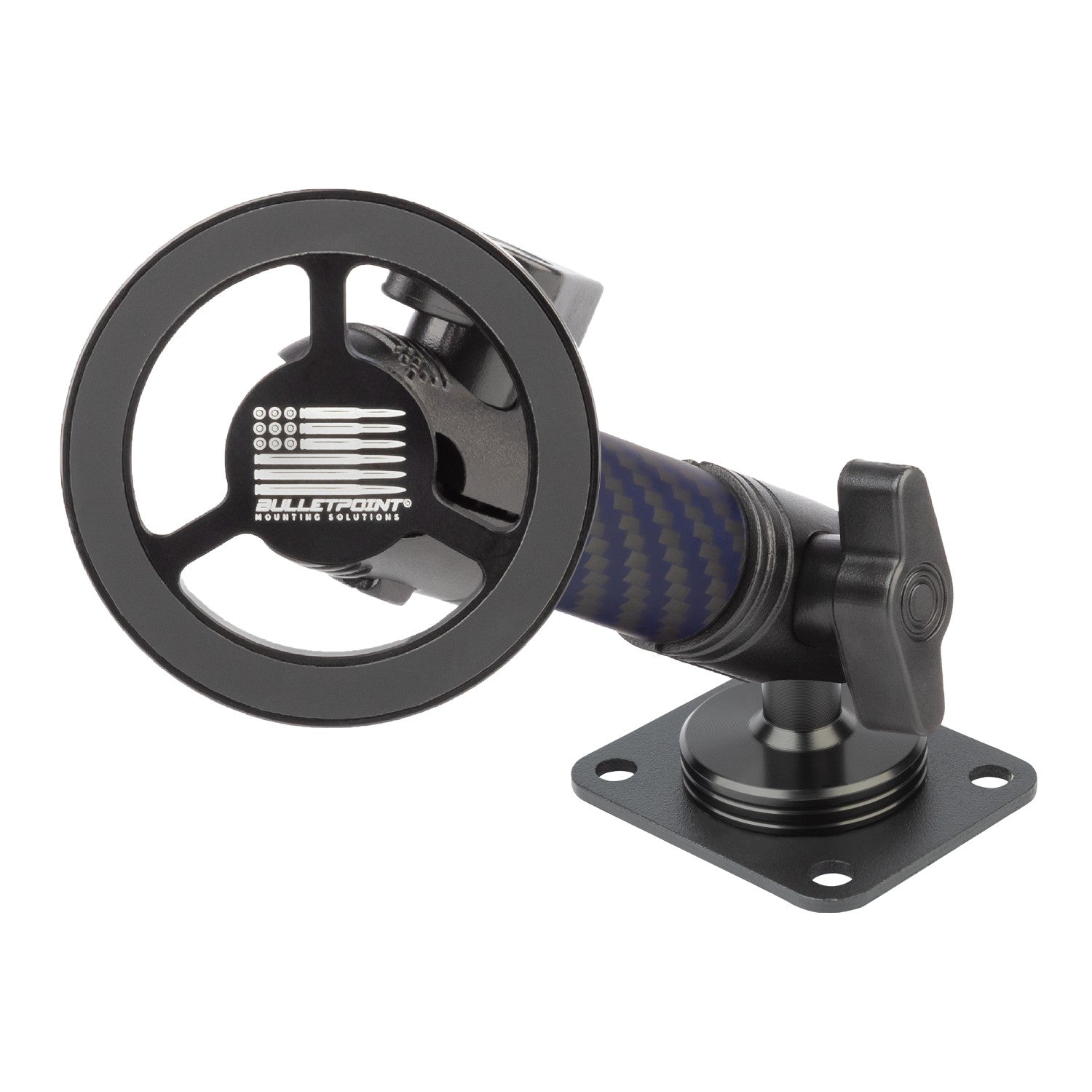 4-Hole AMPS Ball + 4cm Mounting Arm + Device Holder Kit for RubiGrid® Dash Mounts