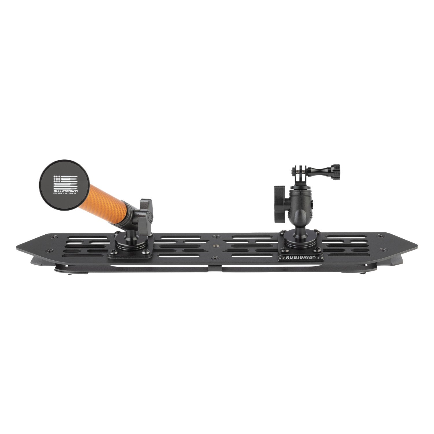RubiGrid® 2018-2023 Jeep Wrangler JL & 2020-2023 Jeep Gladiator Multi-Device Platform Dash Mount with Orange Arms