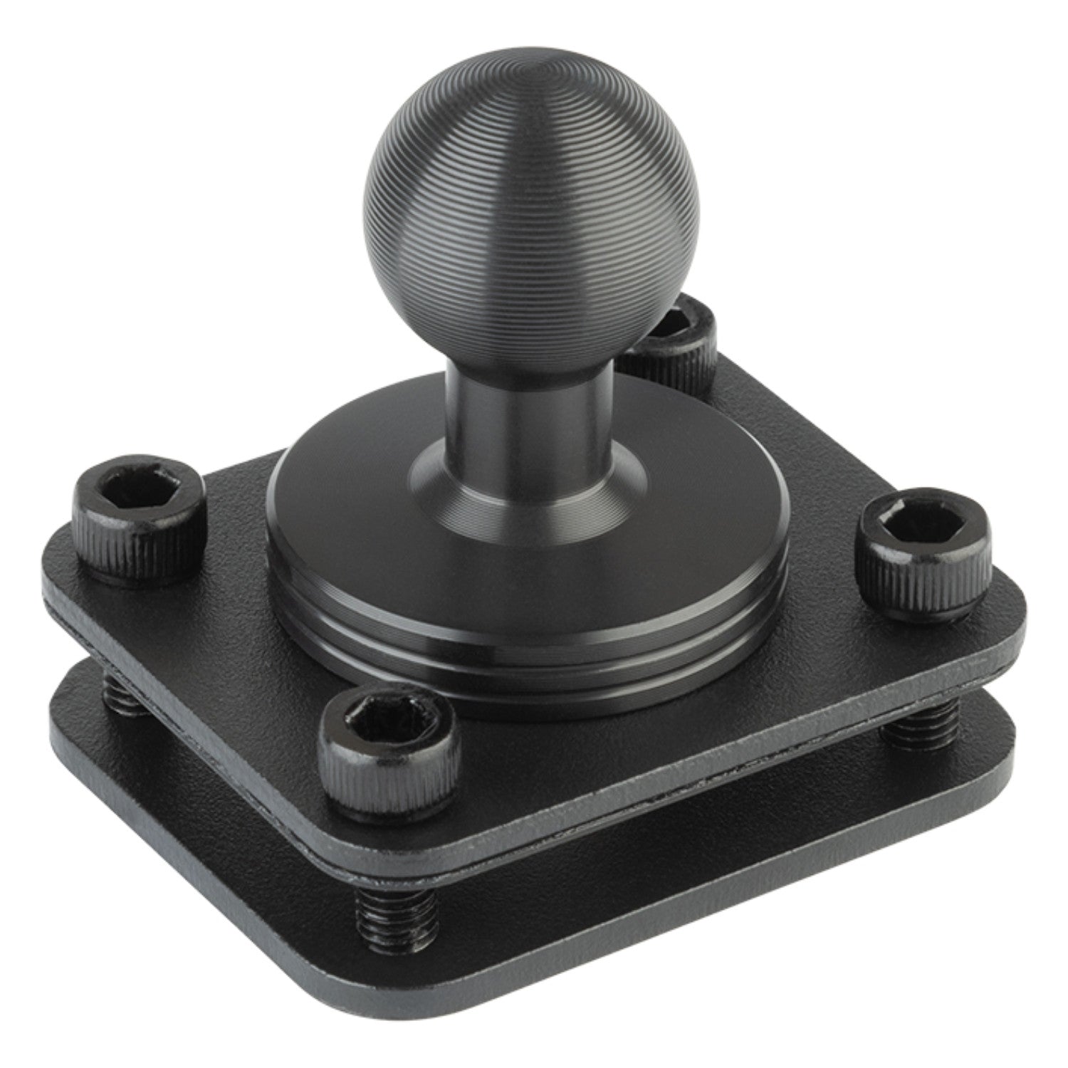 4-Hole AMPS Mounting Plate with 20mm Ball Mount + Metal Backing Plate (includes Installation Hardware)