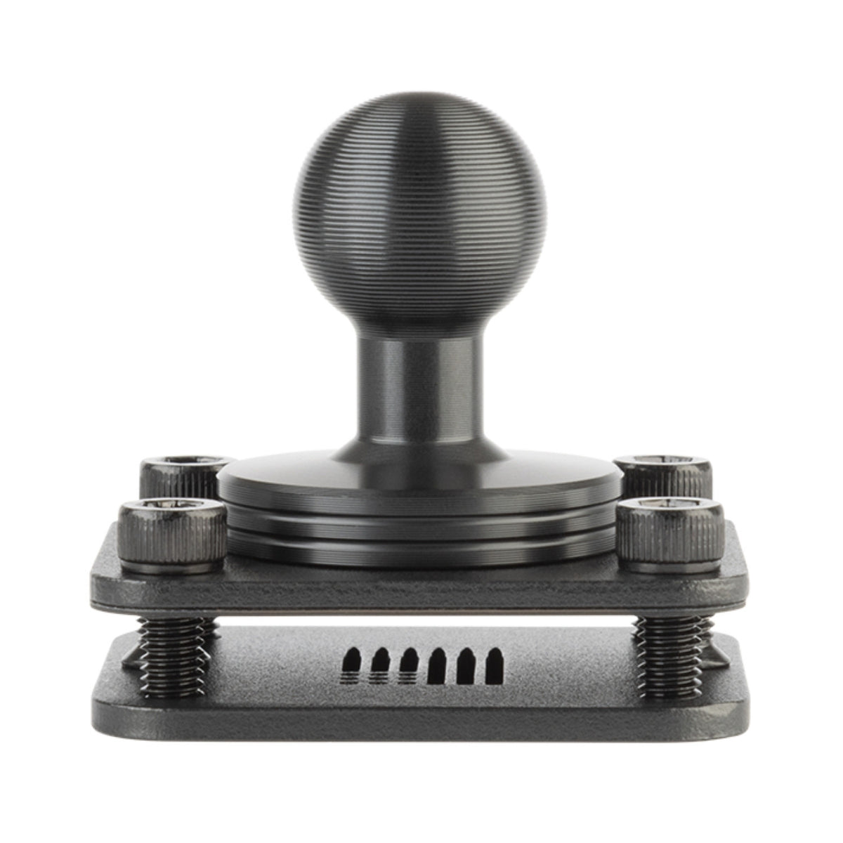 4-Hole AMPS Mounting Plate with 20mm Ball Mount + Metal Backing Plate (includes Installation Hardware)