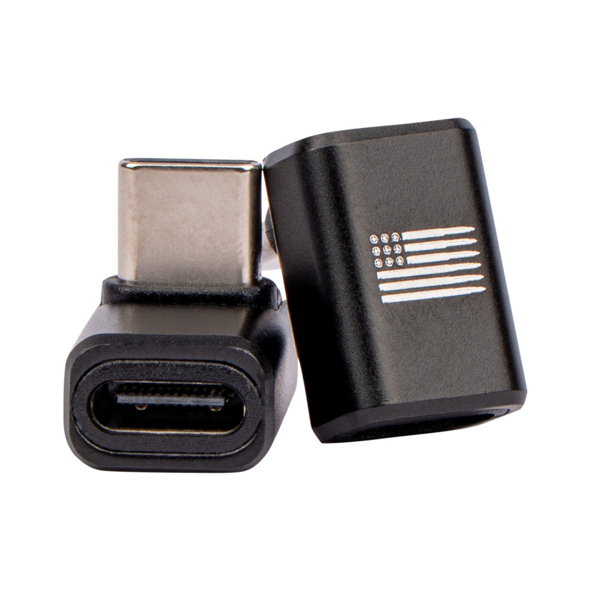 90 Degree USB-C Male to Female Right Angle Adapters