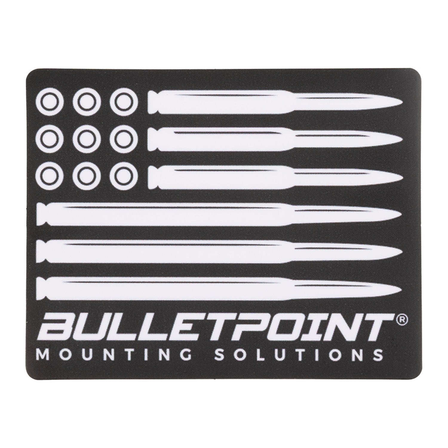 Bulletpoint Logo Decal 4-Pack – White & Black Mixed Set