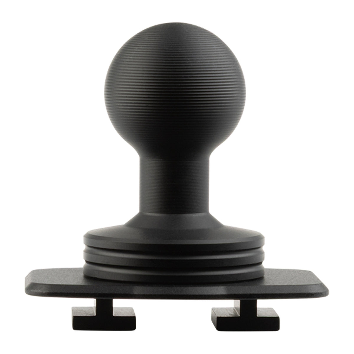 Aluminum Dual T-Tab Adapter with 20mm Ball Mount Compatible with Dual-Slotted Devices