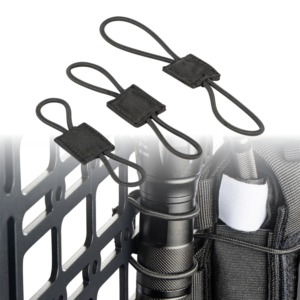 Elastic MOLLE Straps for Tactical Webbing & MOLLE Panels (15-Piece Pack)