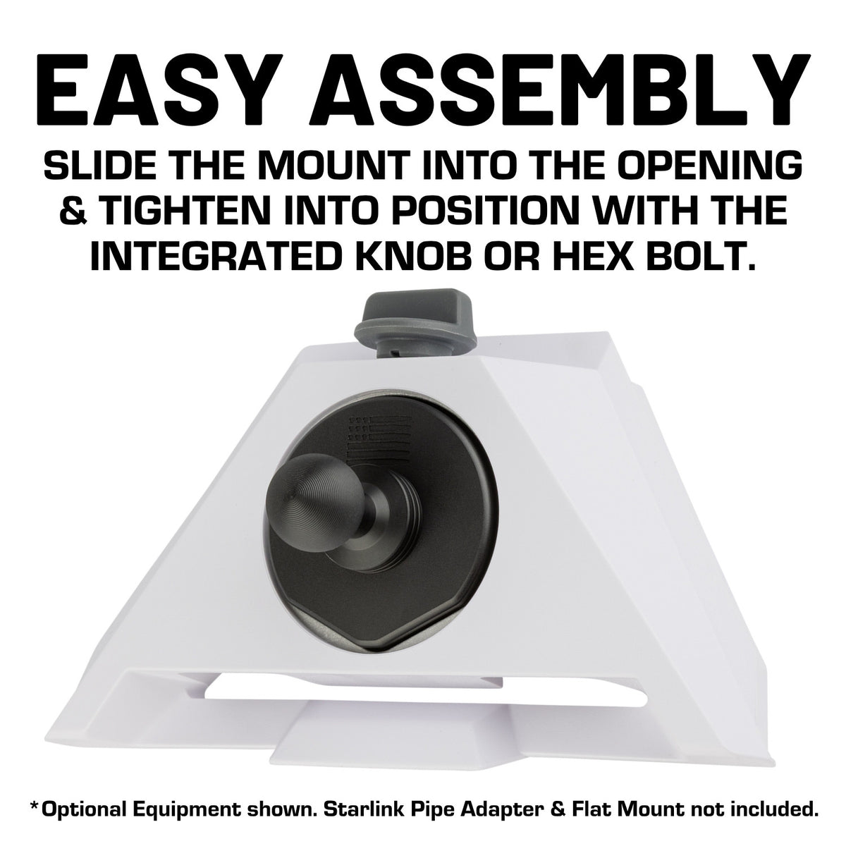 Starlink Mini CNC Aluminum Satellite Dish Mount with 20mm Ball