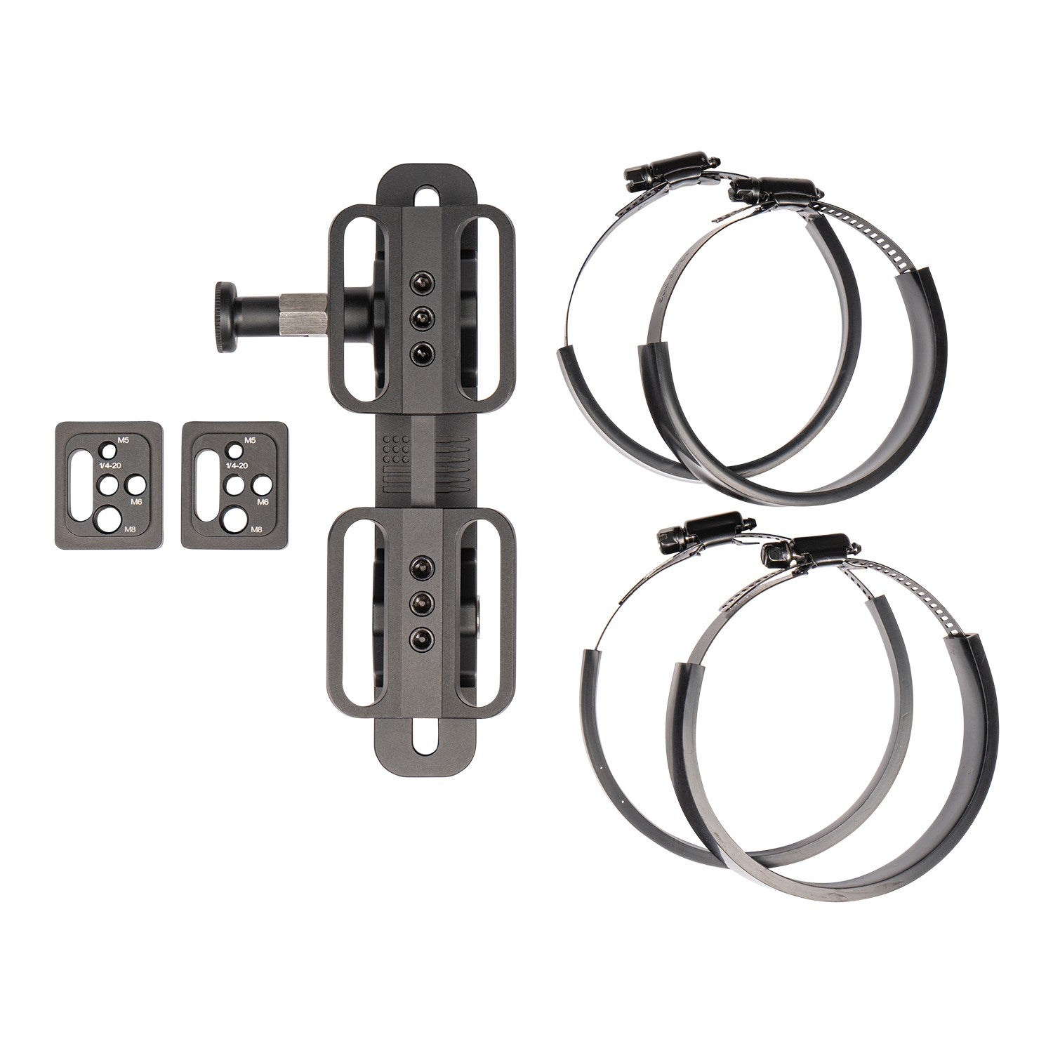 Quick-Release CNC Aluminum Fire Extinguisher Mount compatible with MOLLE Panels