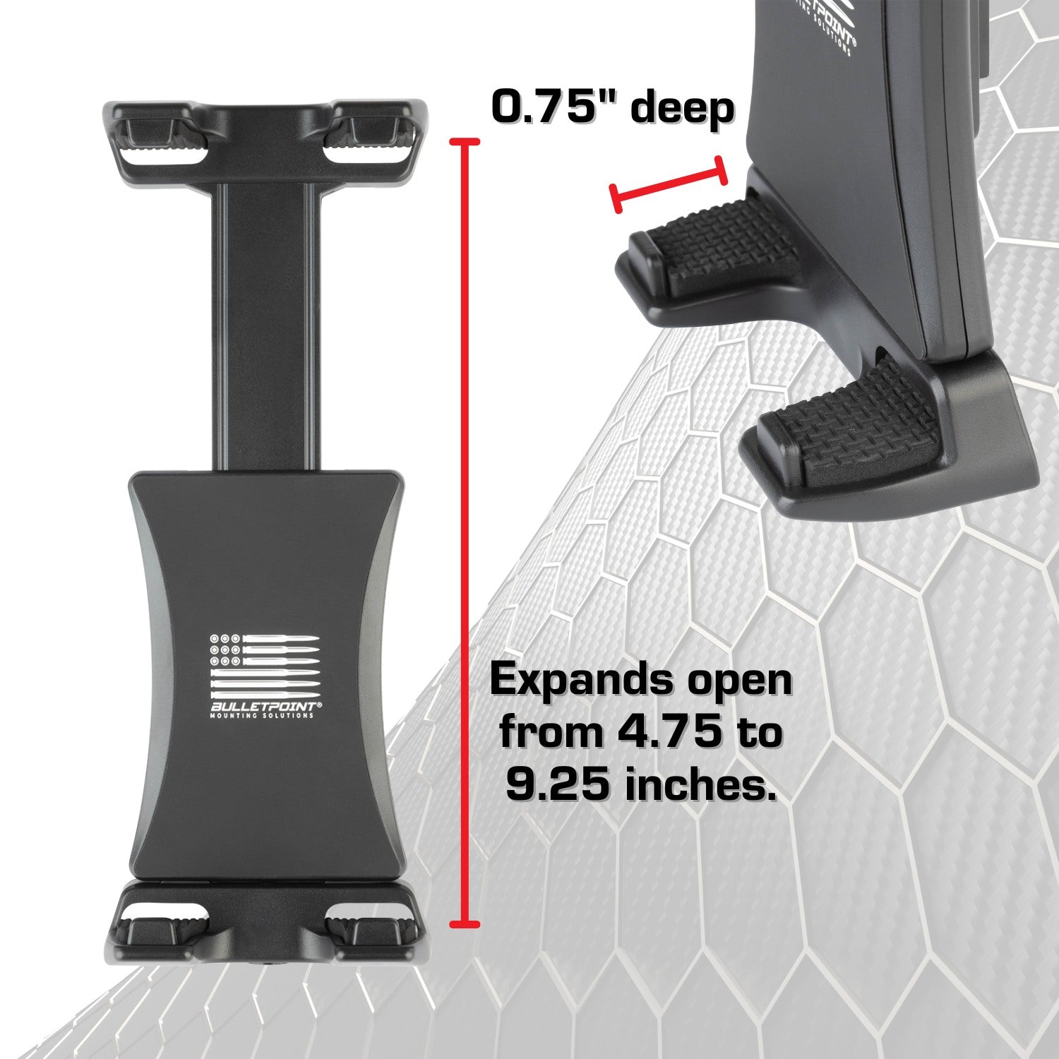 Tablet Holder with Articulating Mounting Arm + AMPS Mounting Plate